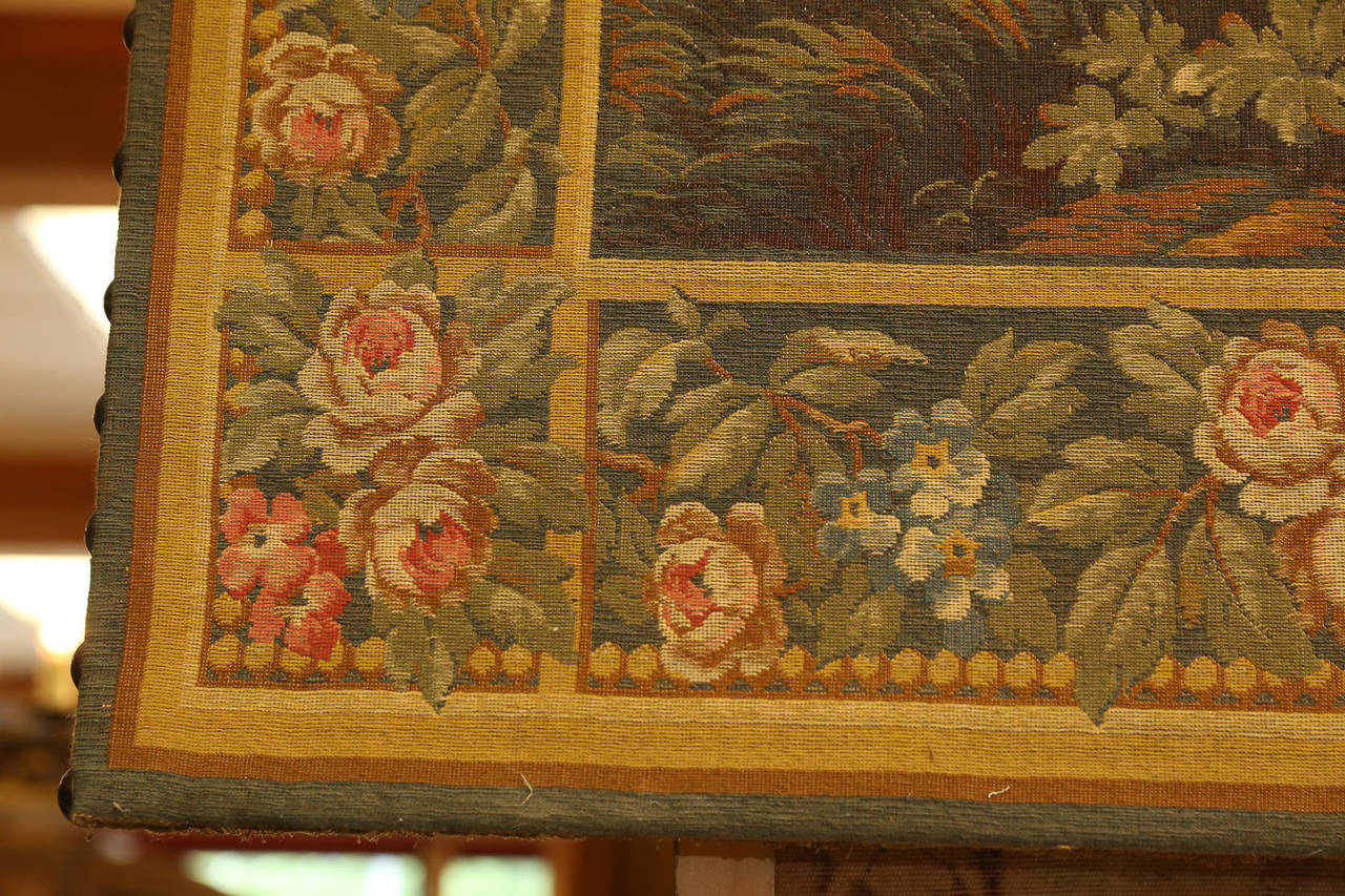 French Tapestry, Late 19th Century In Good Condition In Houston, TX