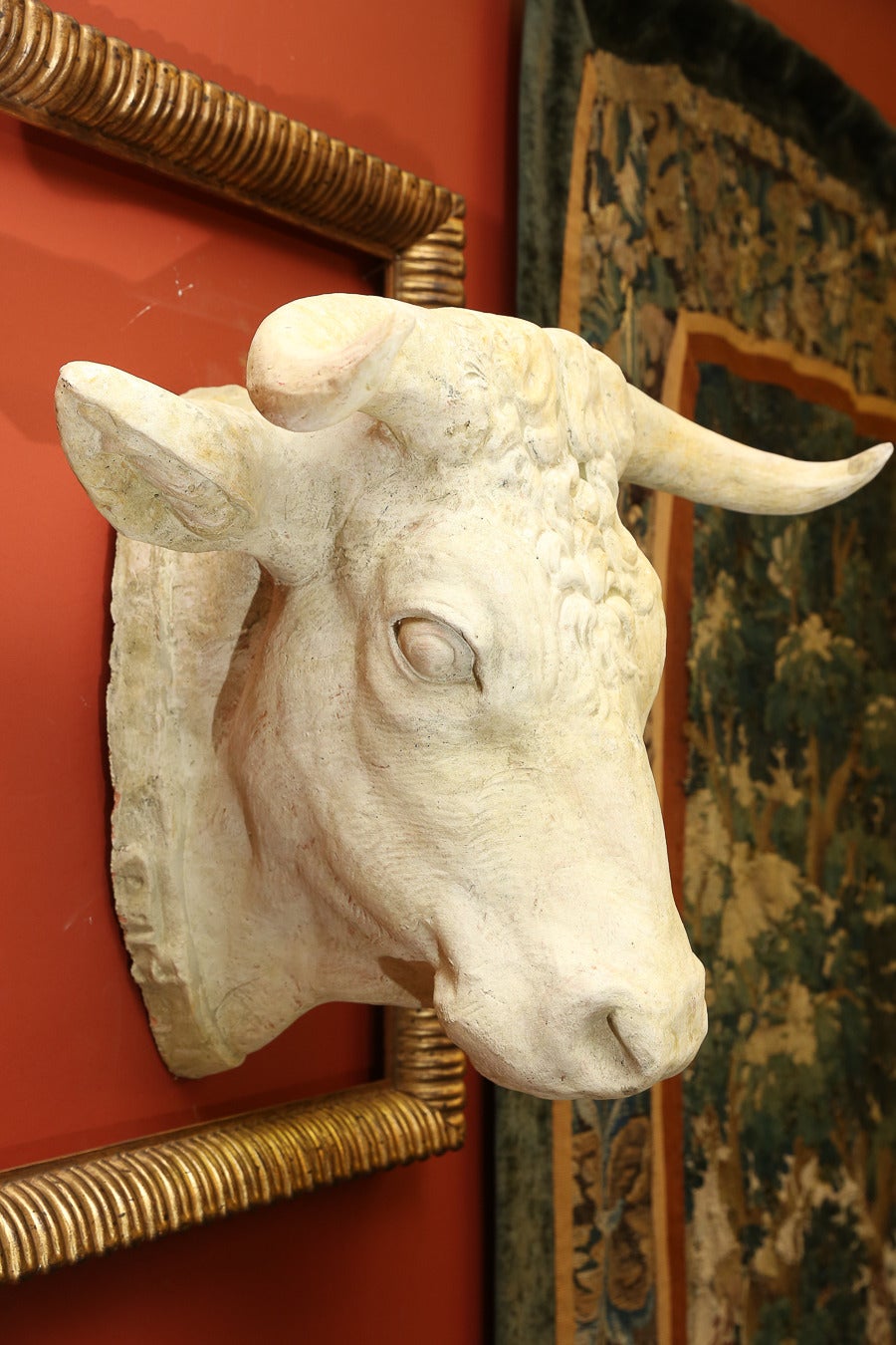 20th Century Terra Cotta Bull Head from the Camargues, France For Sale