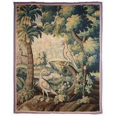 French Antique Aubusson Tapestry