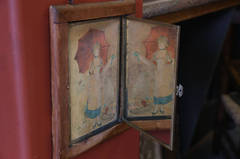 Art Nouveau Mirror "Girl with Red Umbrella"