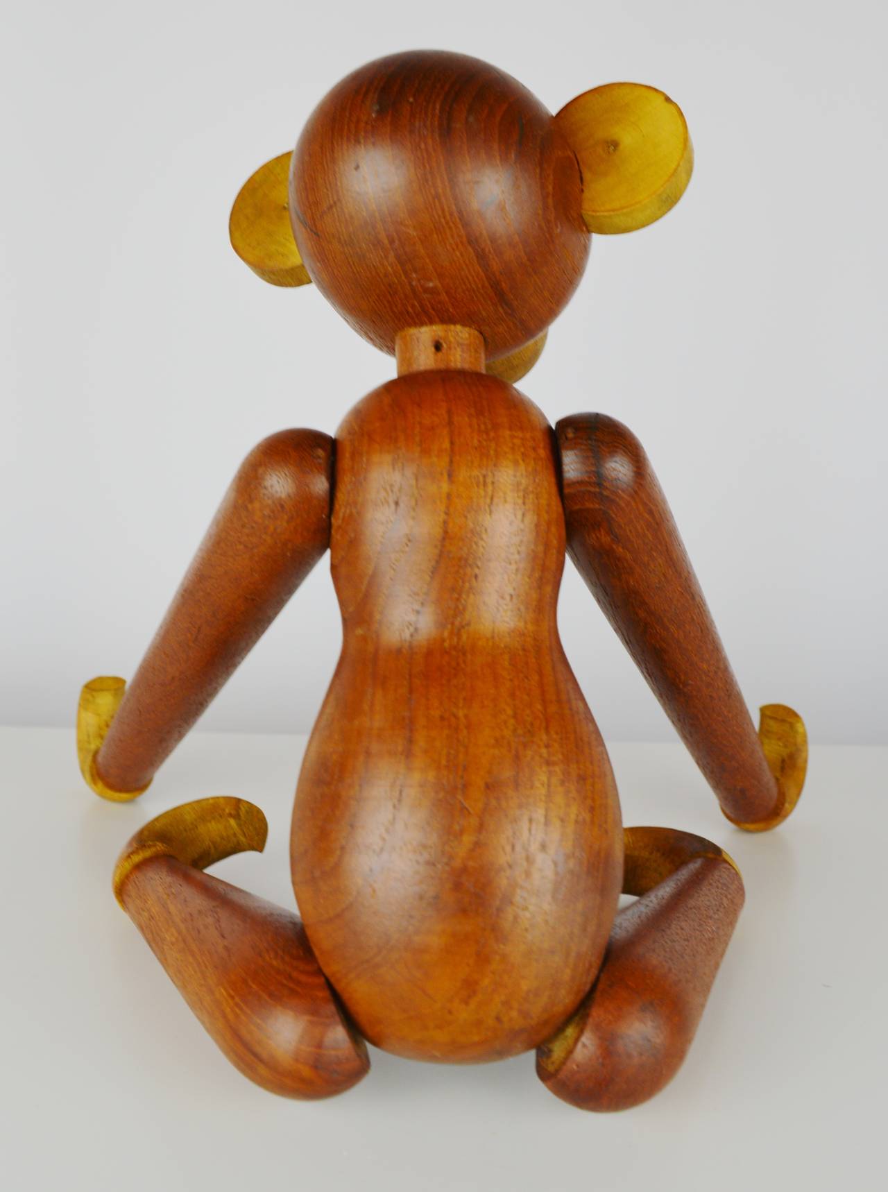 Paire de singes articulés vintage en teck et autres bois Bon état à New Westminster, British Columbia