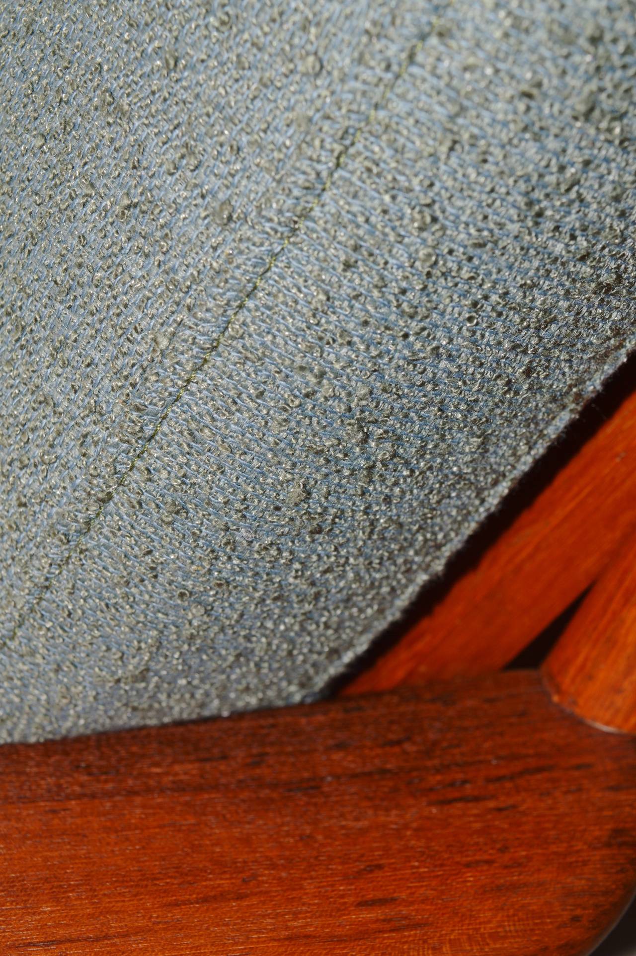 20th Century Restored Danish Modern Teak Frame Sofa by Fabian
