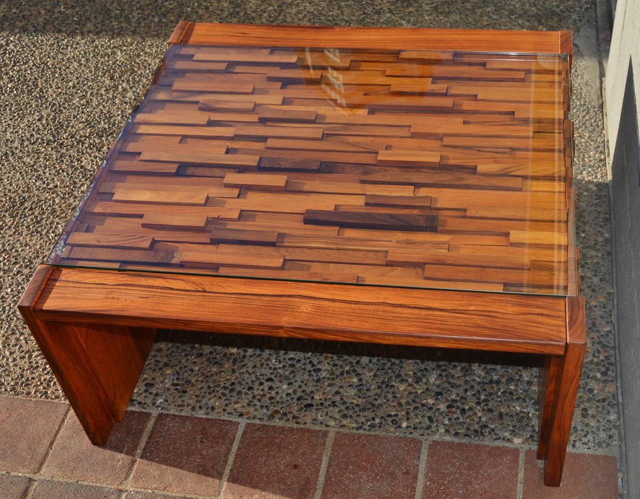 mosaic wood table