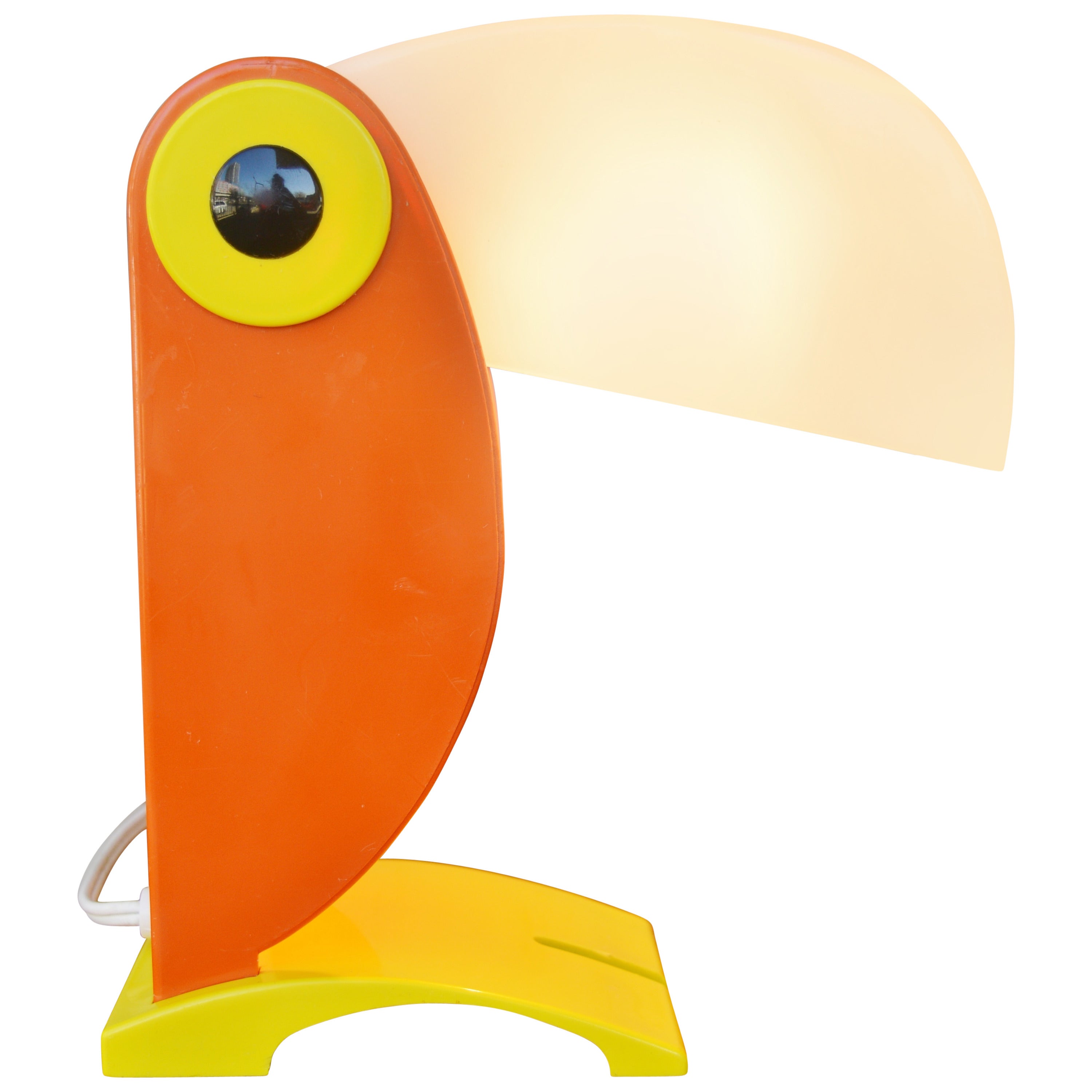 Italian Plastic Toucan Lamp by Oldtimer Ferrari