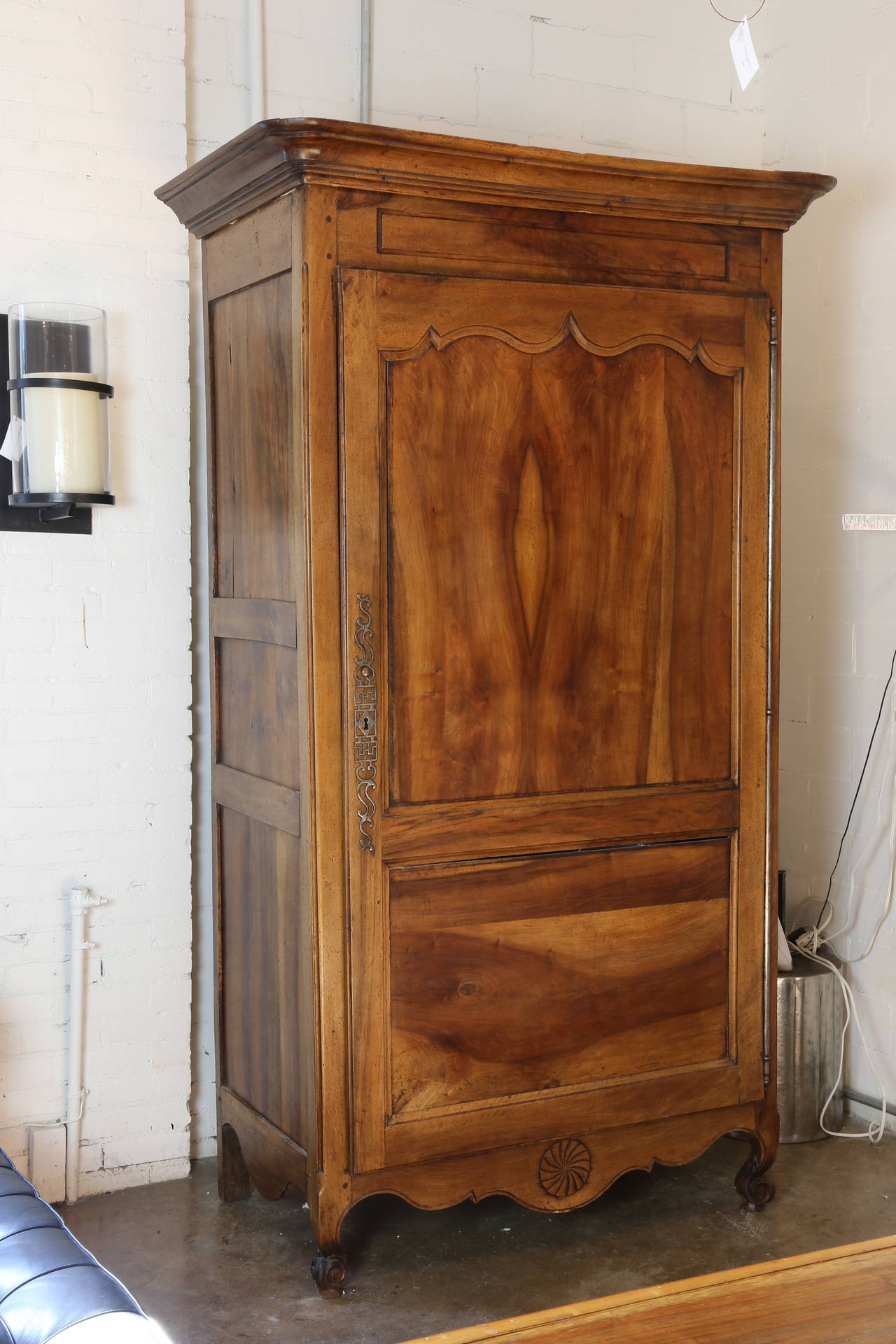 18th Century and Earlier Louis XV 18th Century Cherrywood Armoire