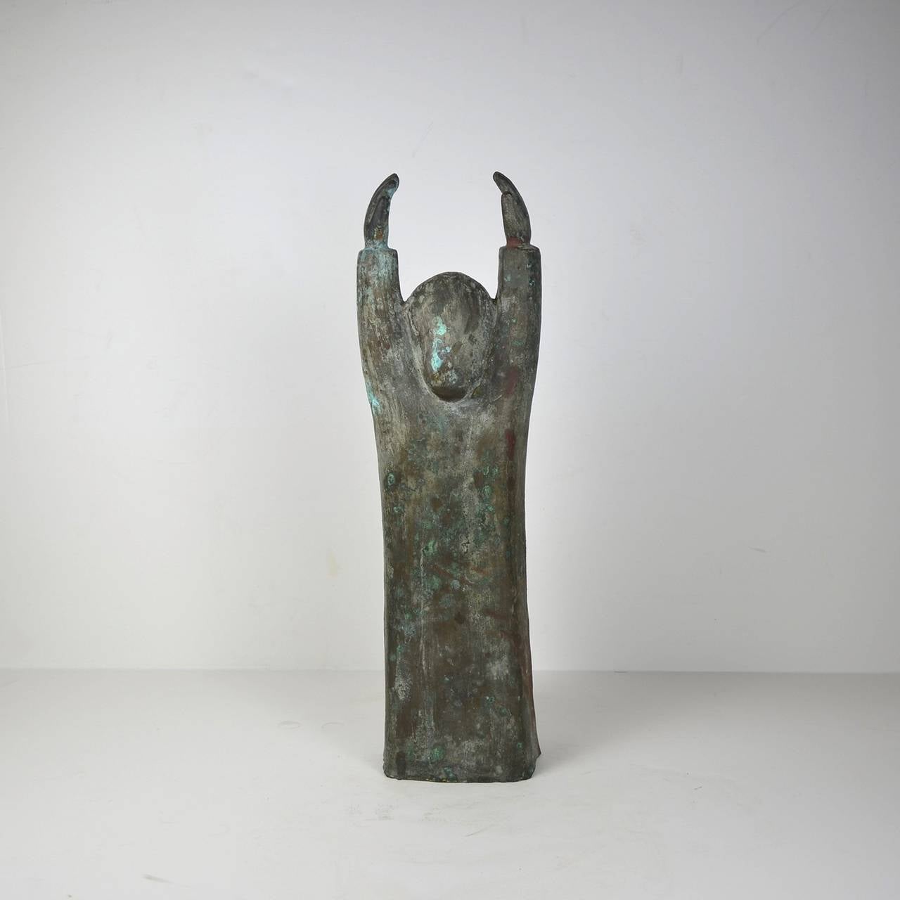American Seated Nude Bronze Sculpture, 1960s, by Kurt Lehman For Sale
