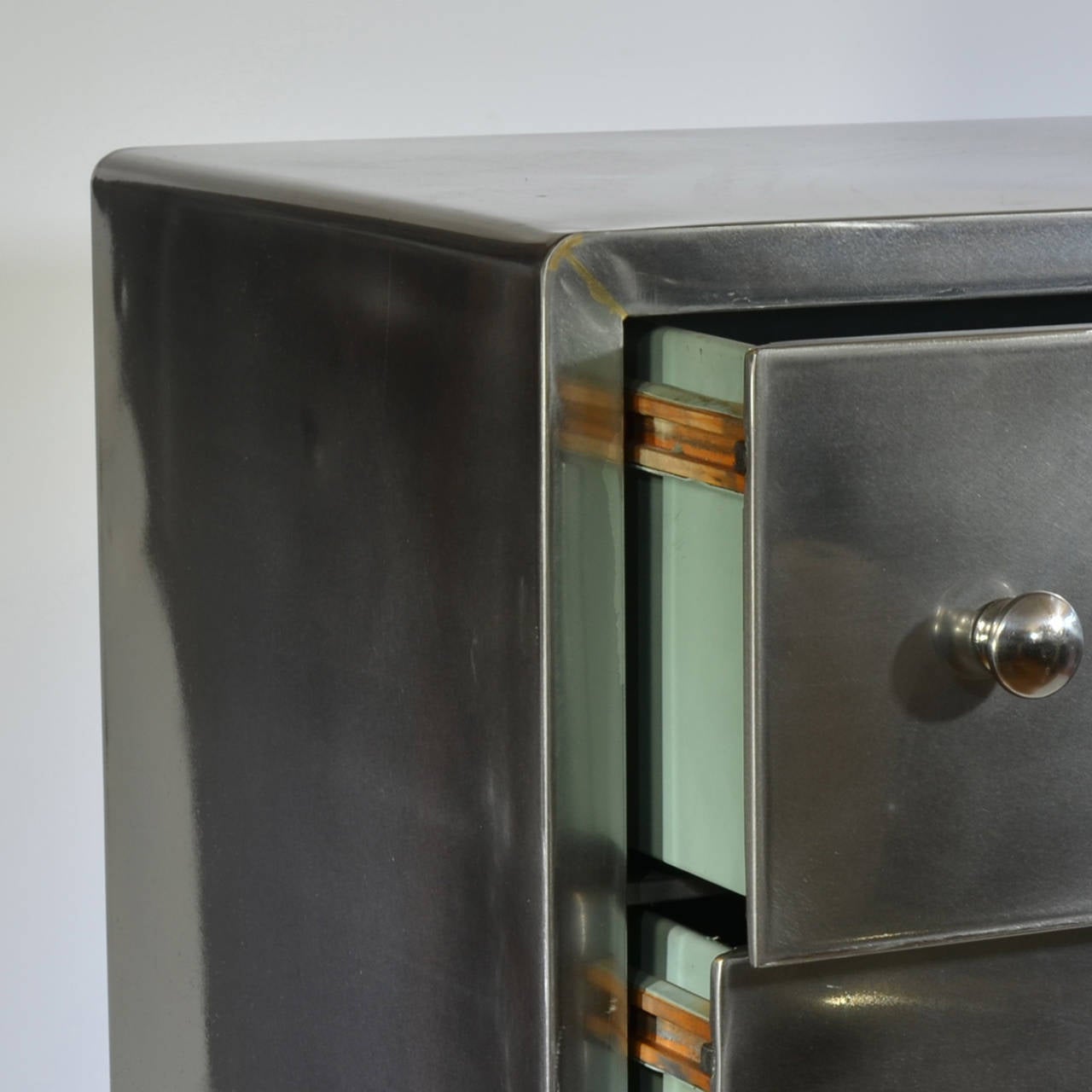 American Metal Cabinet 1940s For Sale