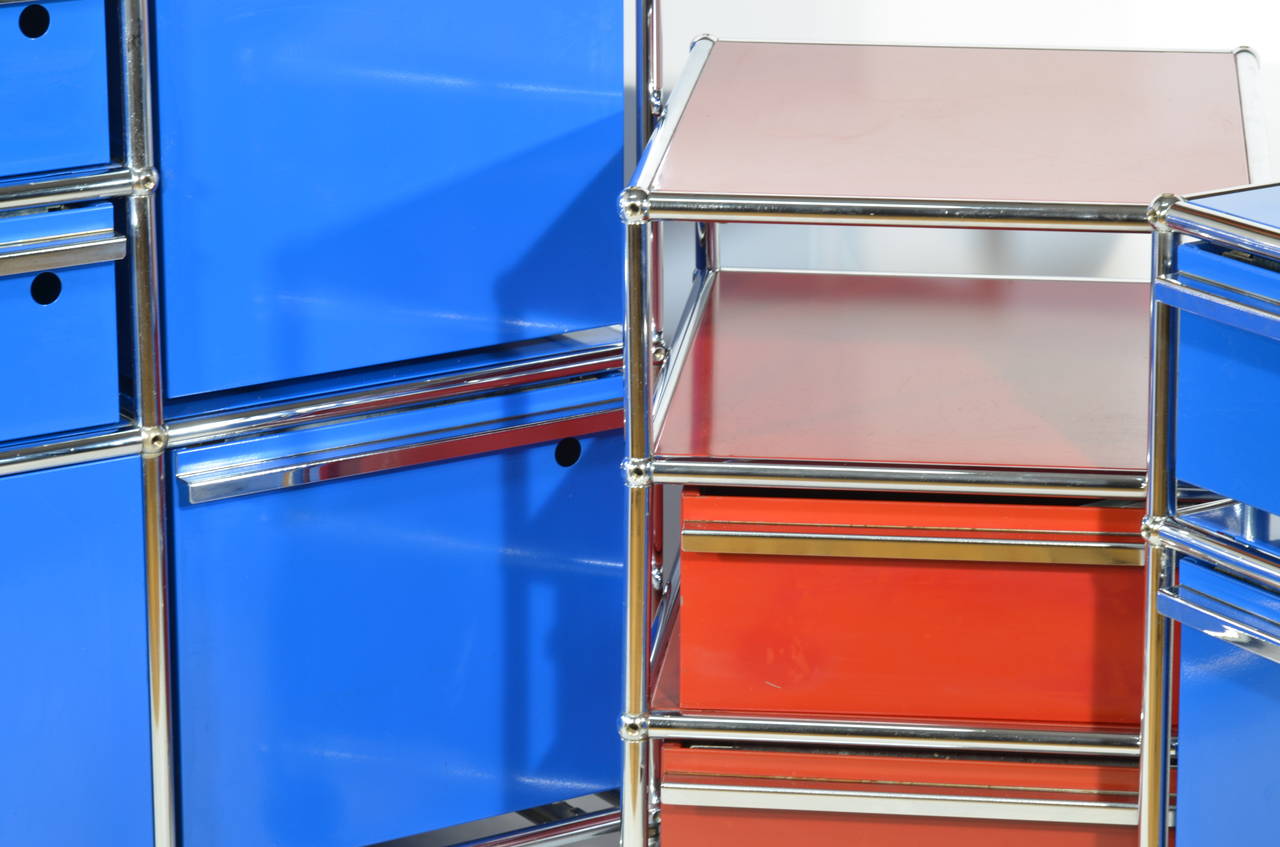 Modernist Metal Cabinet by Architect Fritz Haller USM
