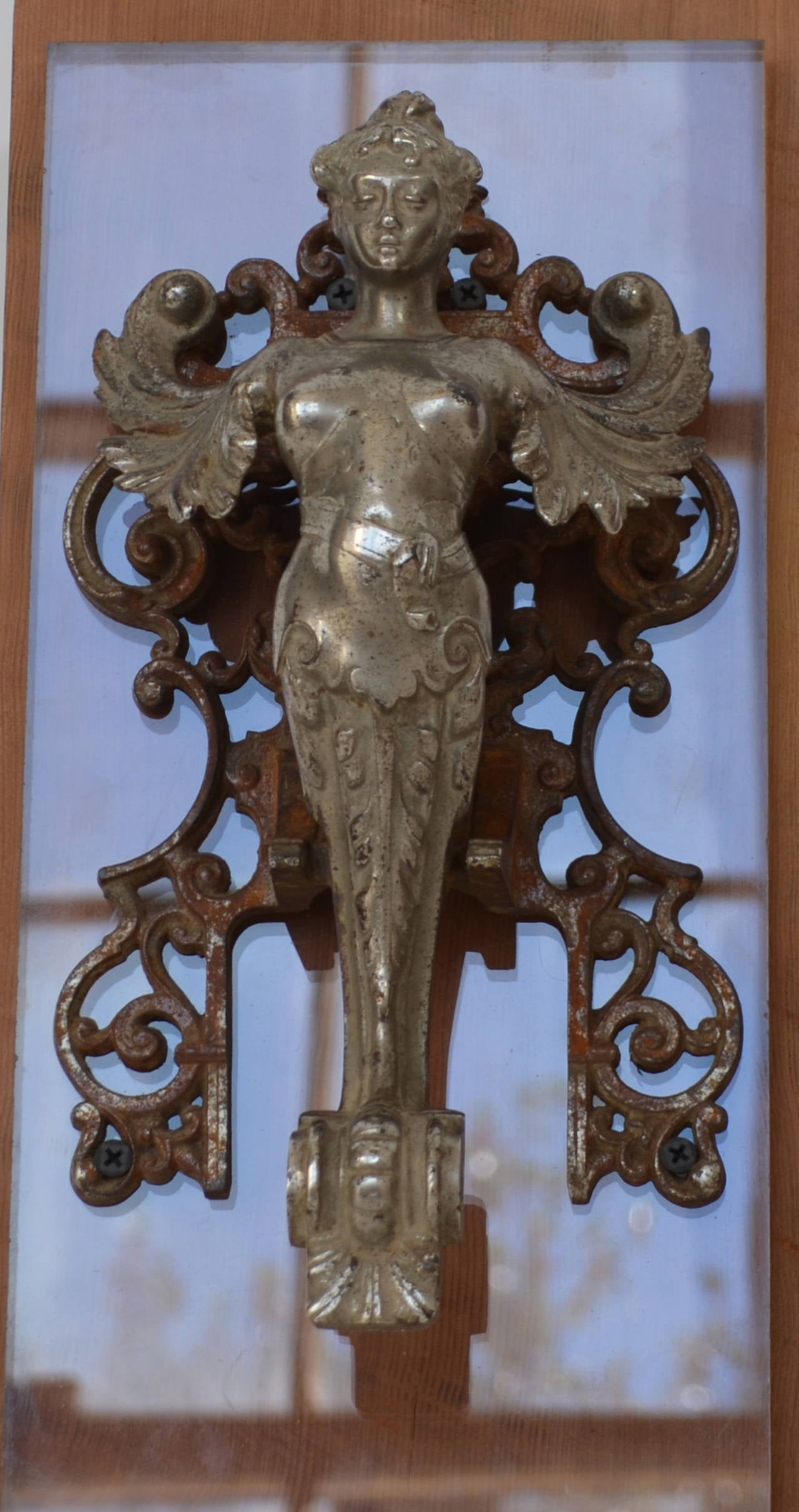 Neoclassical Exceptional French Door Knocker From Castle Late 18's For Sale