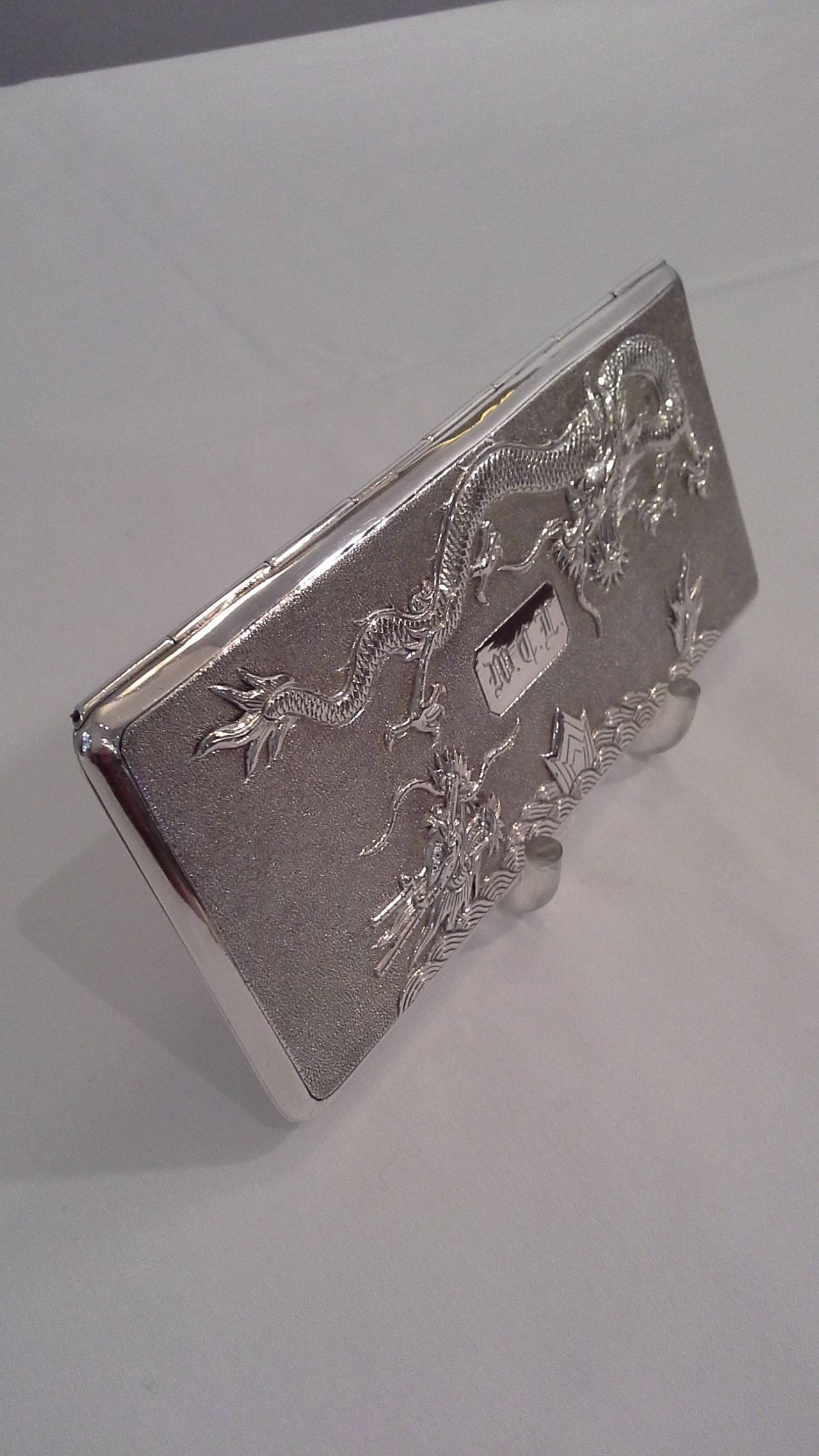 chinese silver cigarette case