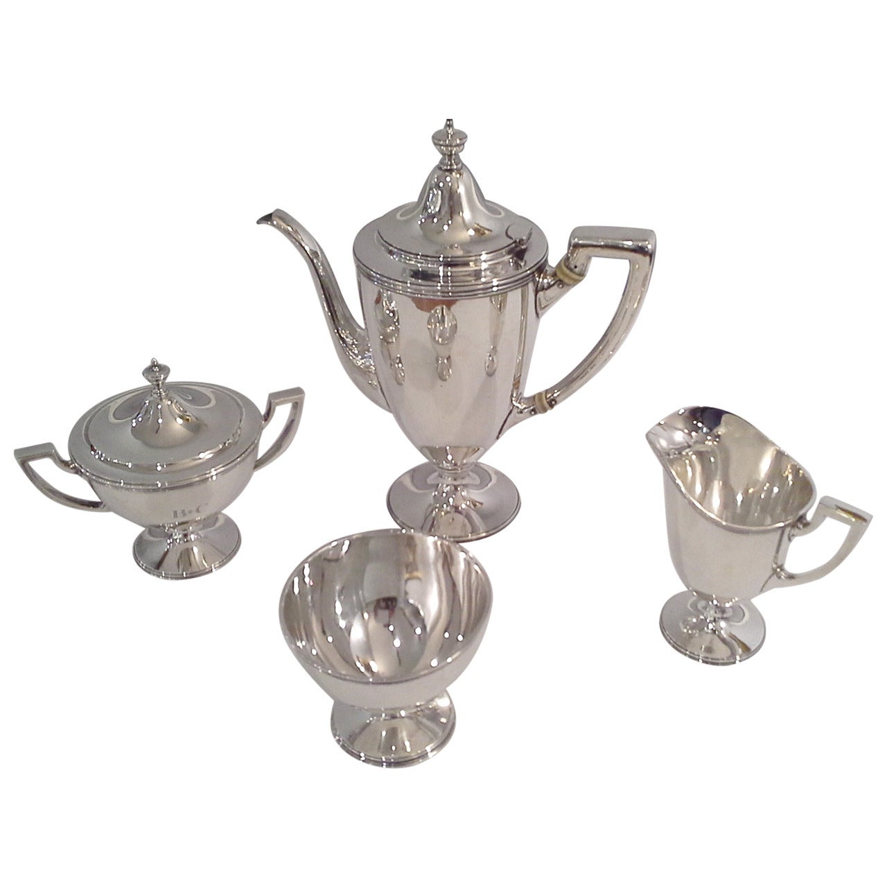 Tiffany & Co. Makers Sterling Silver Tea or Coffee Service with Four Pieces