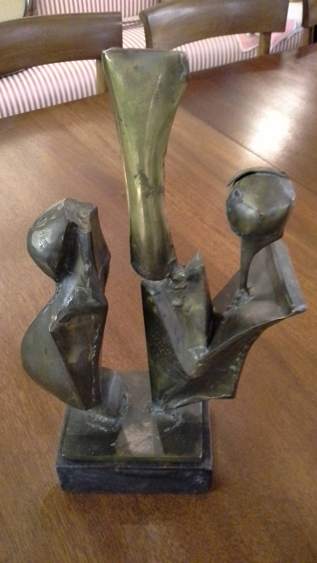 Brutalist Style Bronze Sculpture by Bruce Garner, Signed on Base In Good Condition In Ottawa, Ontario