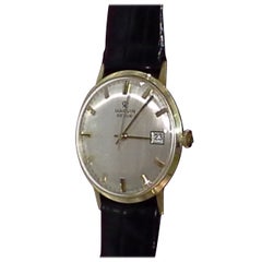 Marvin Revue Tag oder Datum Gold Armbanduhr mit Original-Armband in Original-Box