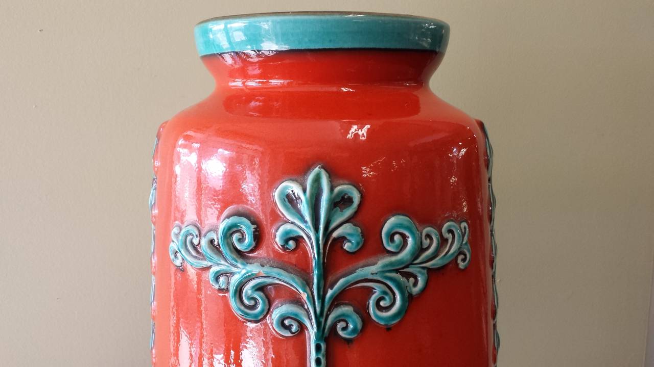 burnt orange vase