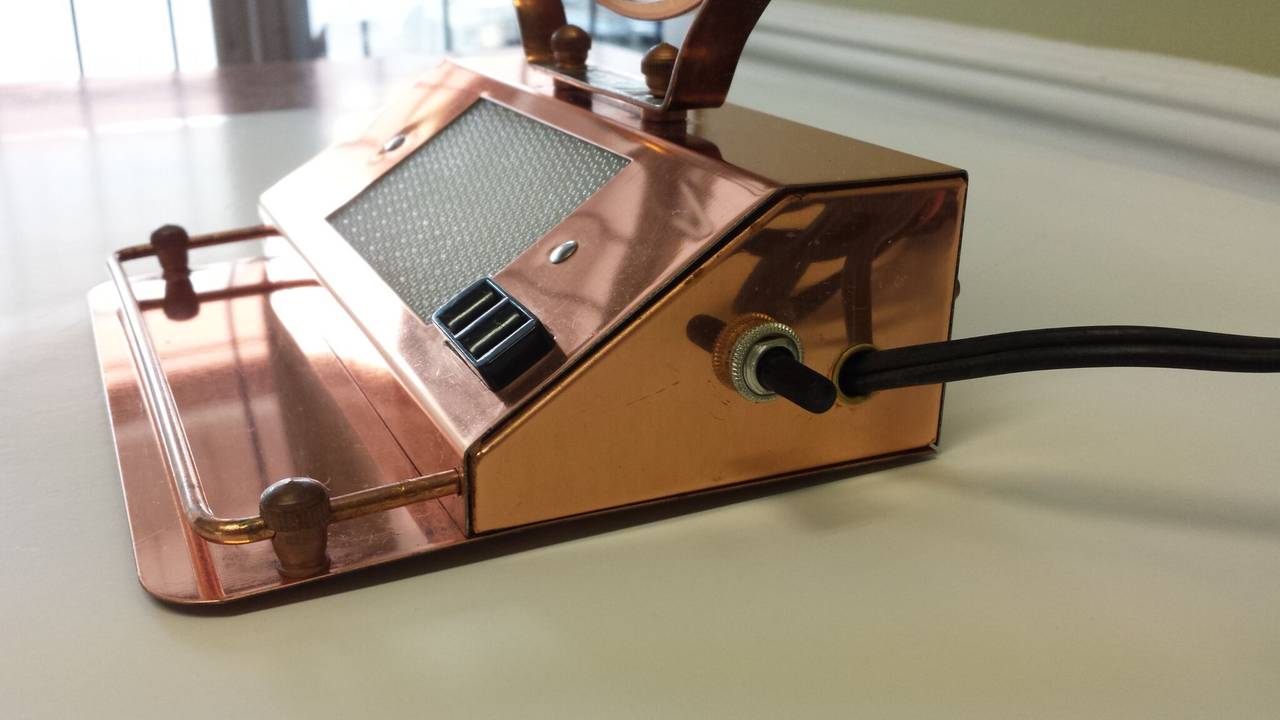 copper makeup mirror