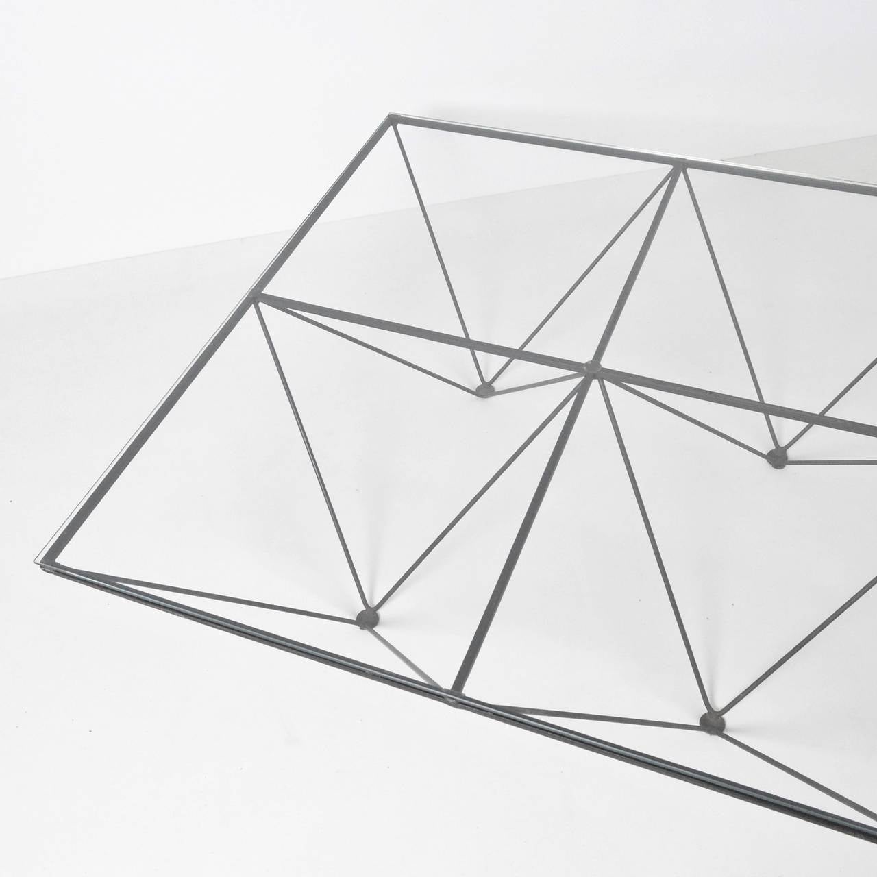 geometric glass table