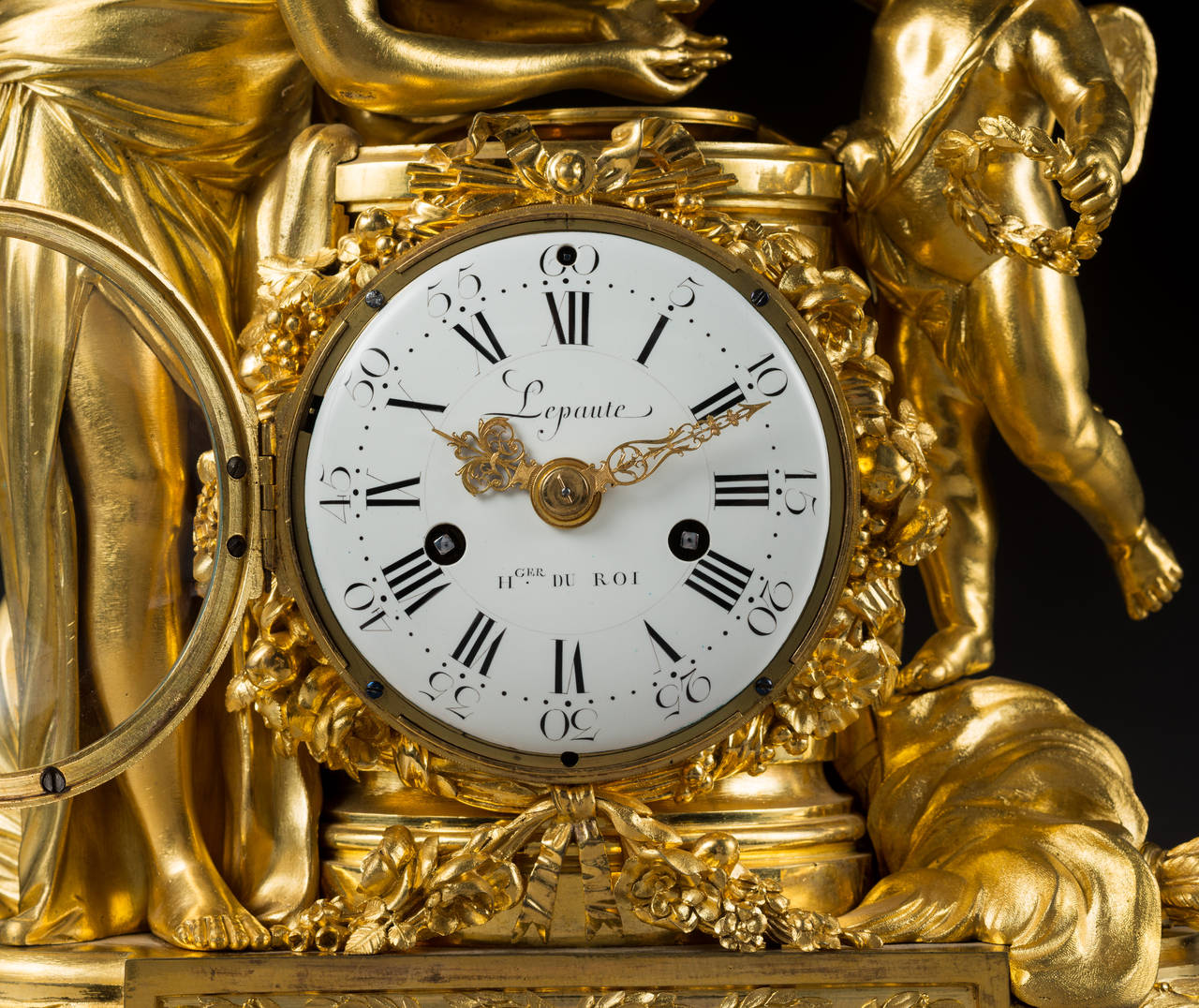 Gilt Finely Chased Ormolu Louis XVI Clock The Toilet of Venus By Lepaute