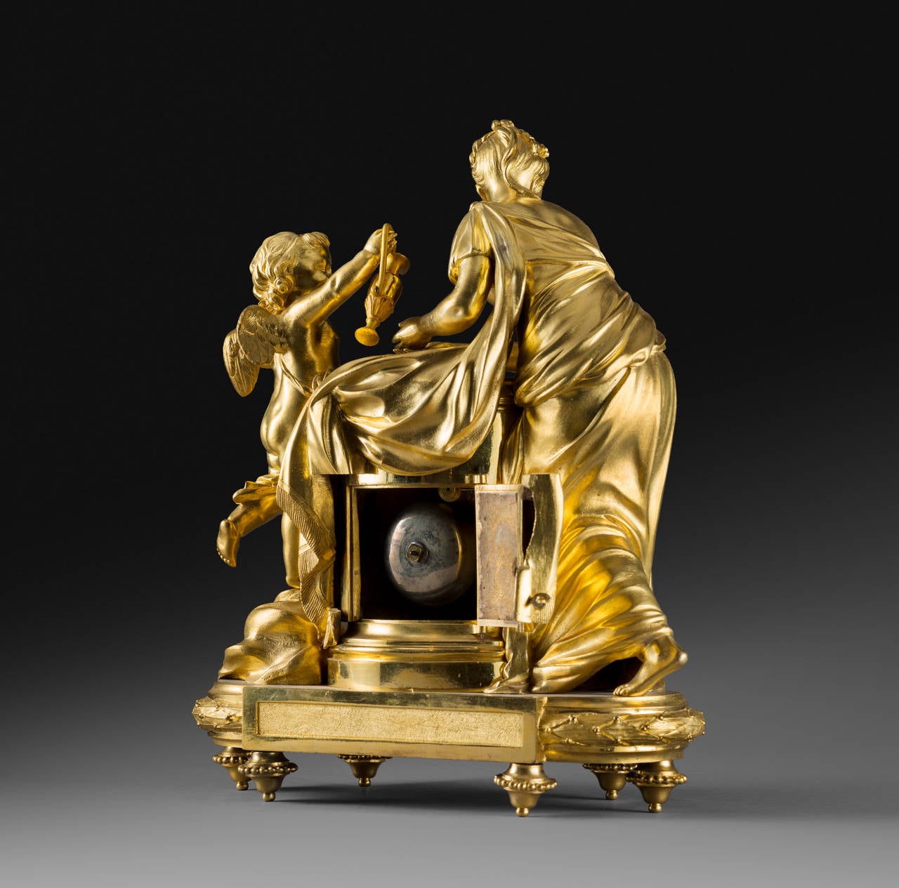 Late 18th Century Finely Chased Ormolu Louis XVI Clock The Toilet of Venus By Lepaute