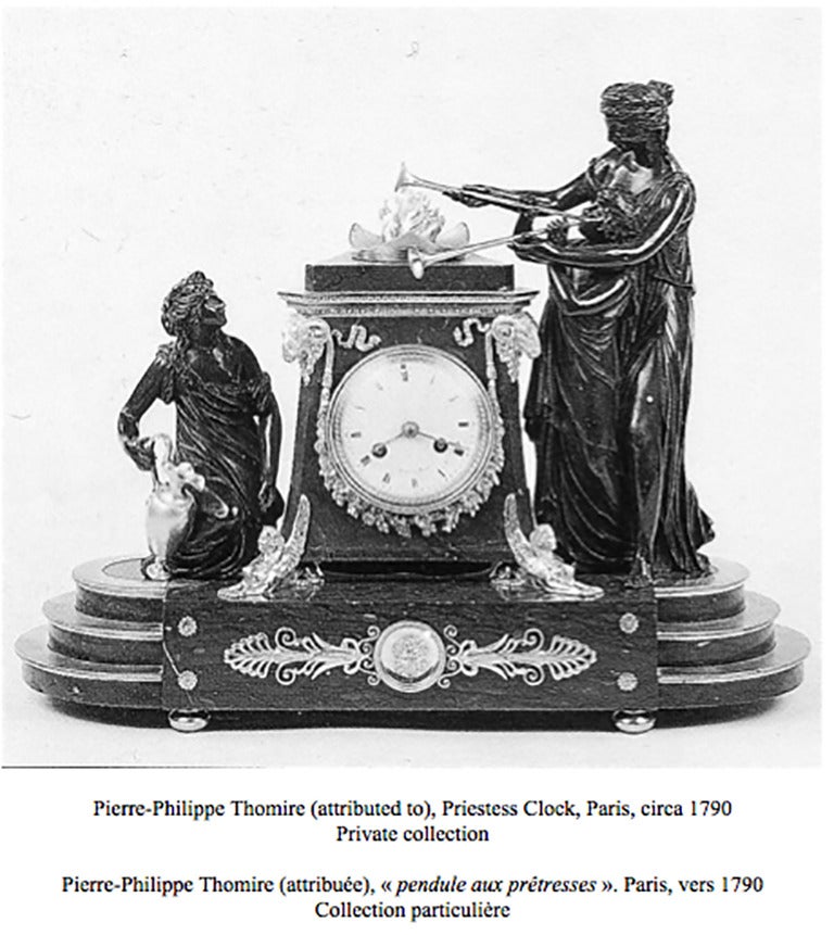 Louis XVI Mantel Clock by Lamiral, Dial by Coteau, Case Attributed to Thomire 1