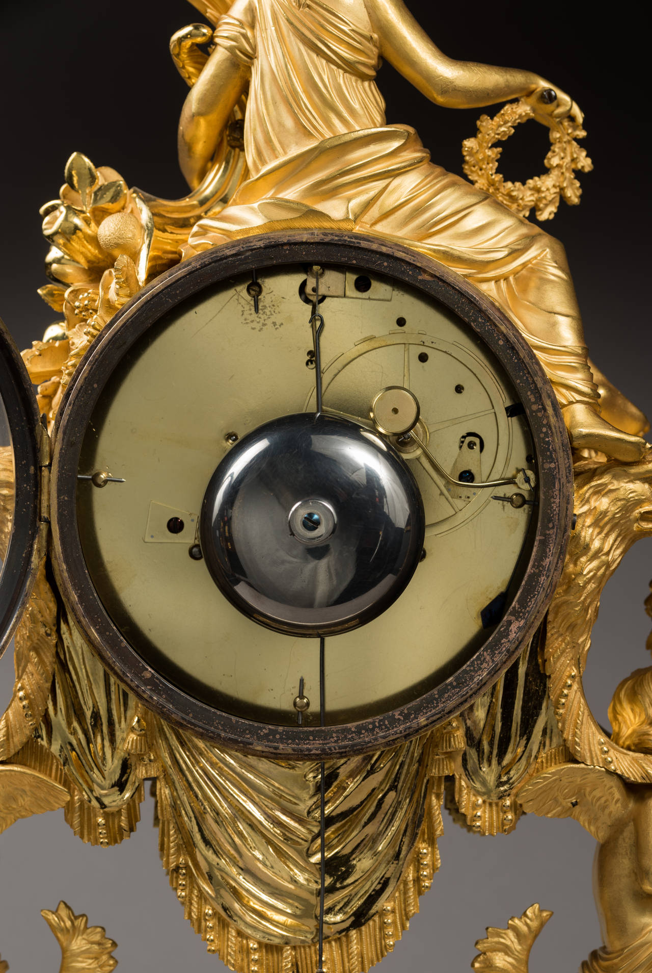 Gilt Bronze and Marble Louis XVI Mantel Clock 3