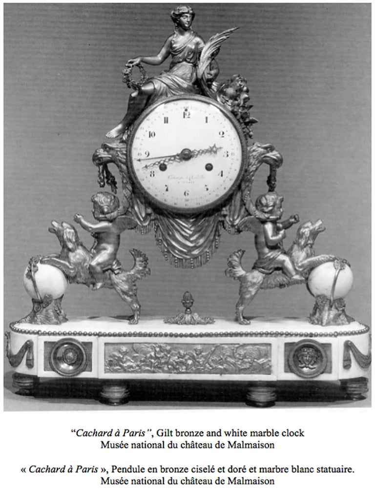 Gilt Bronze and Marble Louis XVI Mantel Clock 5