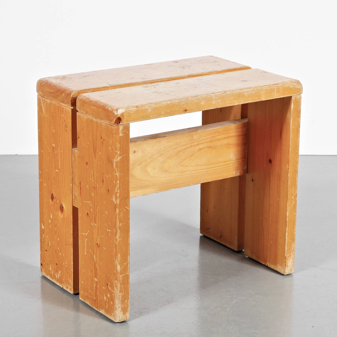 Mid-Century Modern Charlotte Perriand Stool for Les Arcs