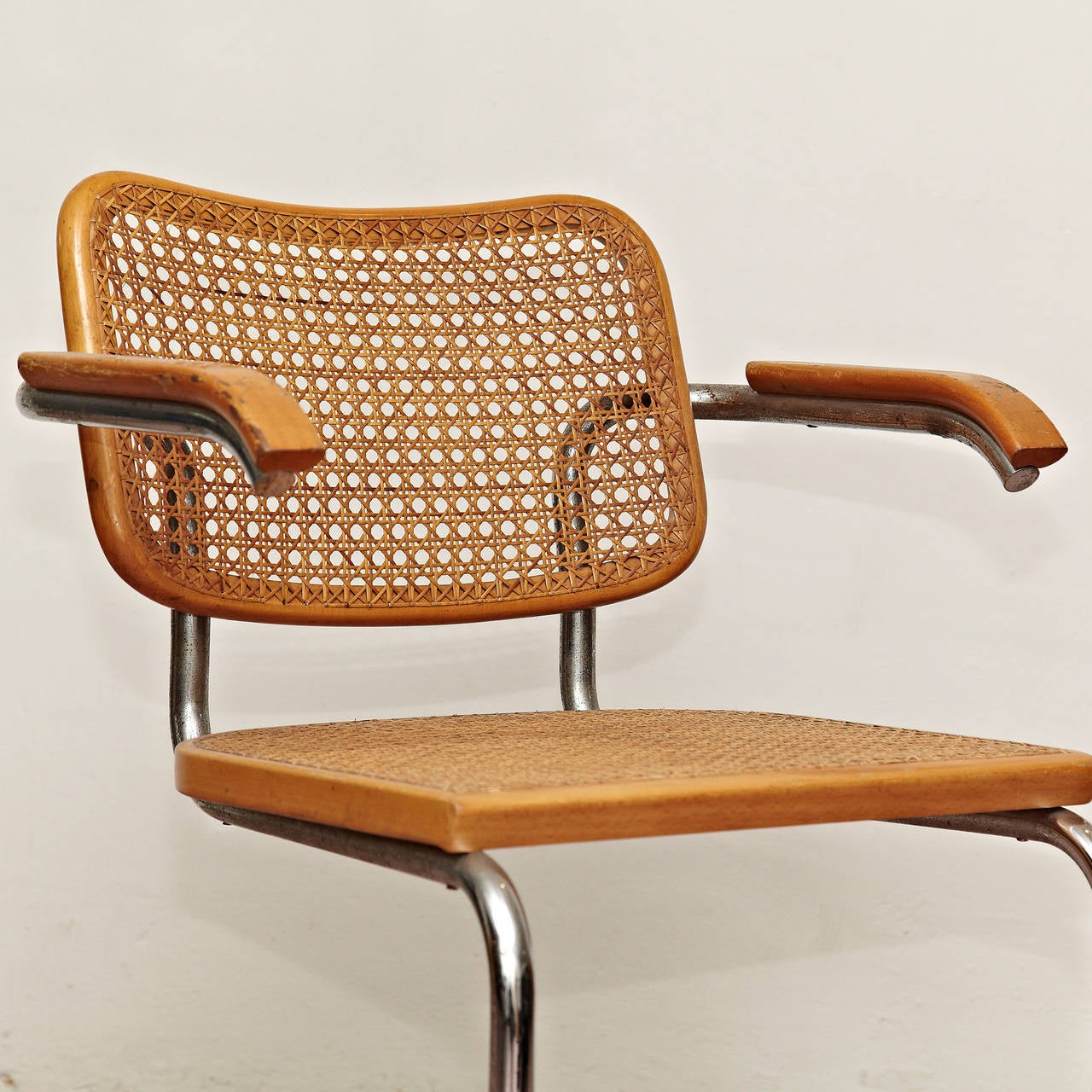 Marcel Breuer Cesca Chair, circa 1950 at 1stDibs | seska chairs, black cesca chair, cesca chairs