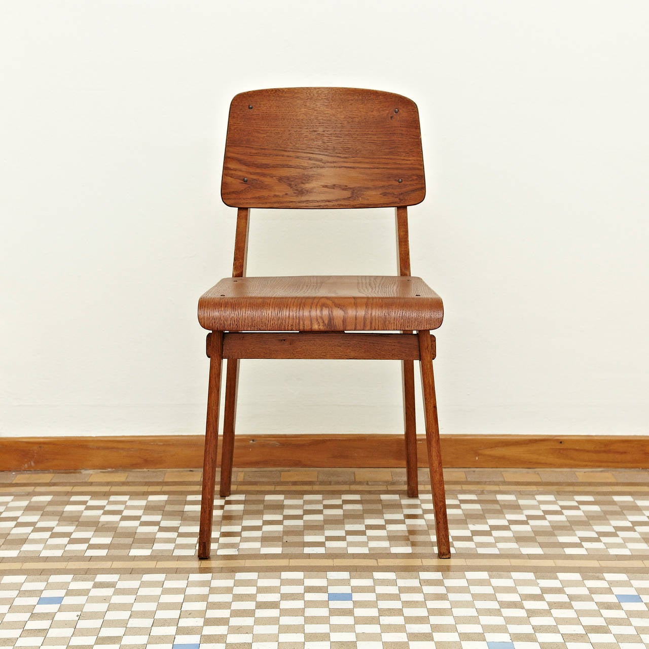 Mid-Century Modern Jean Prouvé Standard Chair 