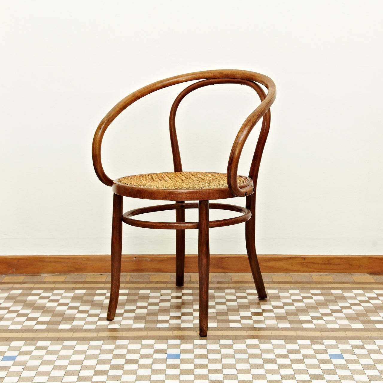 Mid-20th Century Thonet 209 Armchair by Auguste Thonet for Thonet, circa 1900