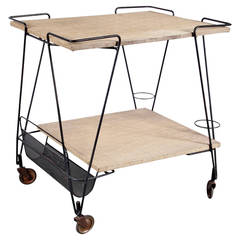 Mathieu Mategot Tea Trolley, circa 1950 3