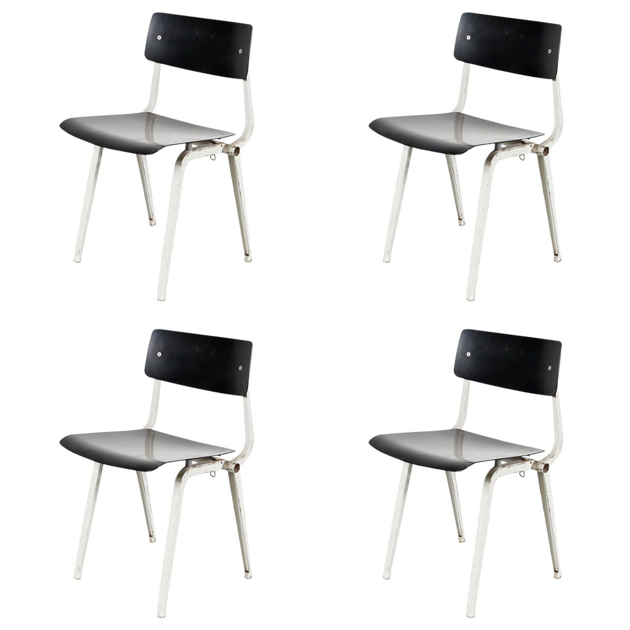 Rare Set of Four Friso Kramer Theater Chairs, 1959