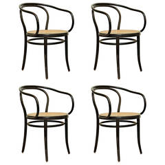 Satz von vier Thonet 209 Stühlen von Auguste Thonet für Thonet