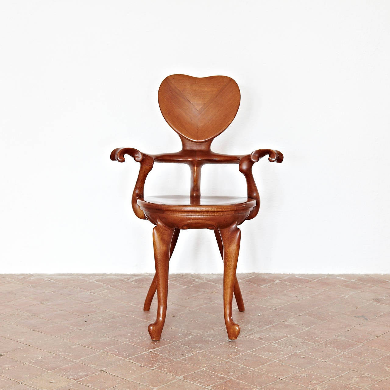 Spanish Antoni Gaudí Armchair for Casa Calvet