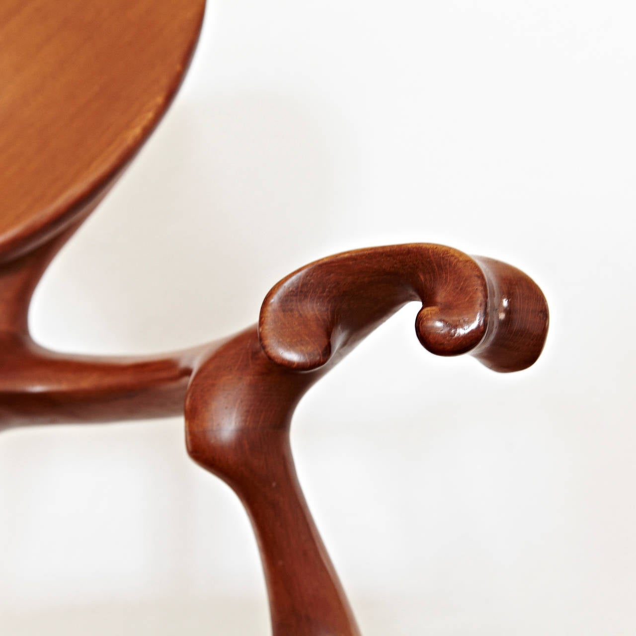 Varnished Antoni Gaudí Armchair for Casa Calvet