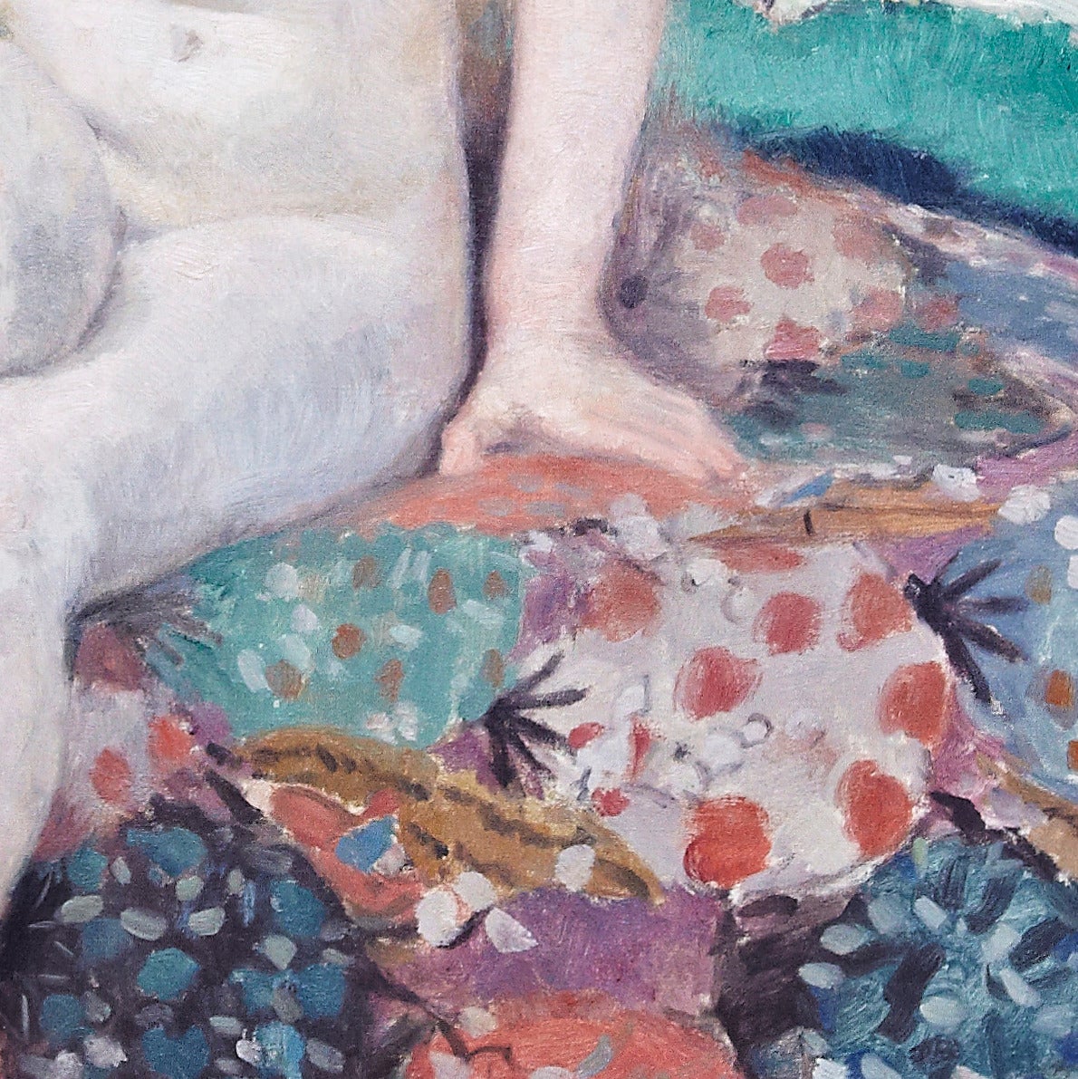 Gaston Haustrate Seated Nude Oil on Canvas, 1924 In Excellent Condition In Barcelona, Barcelona