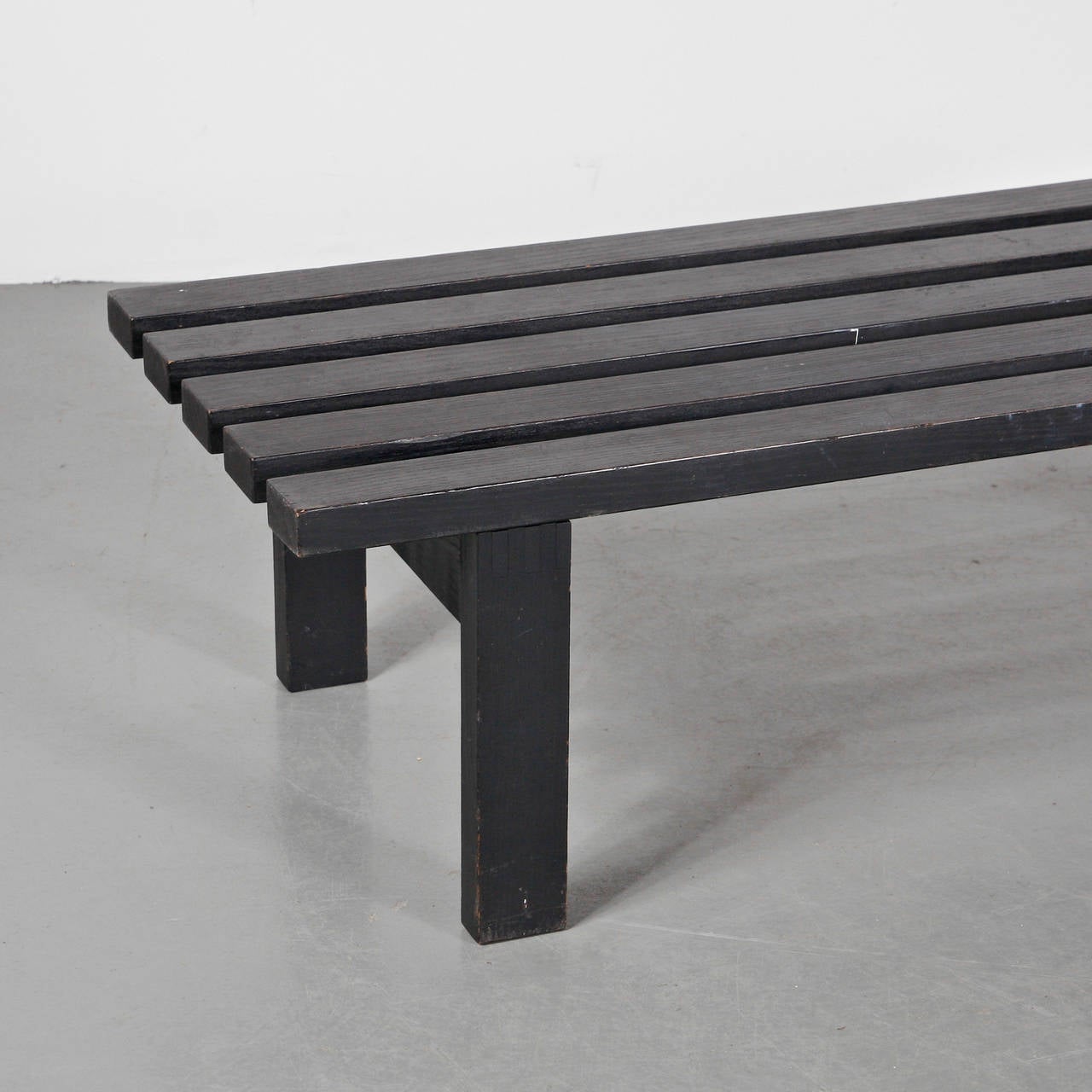 Mid-Century Modern Martin Visser Wood Bench for Spectrum, crica 1950