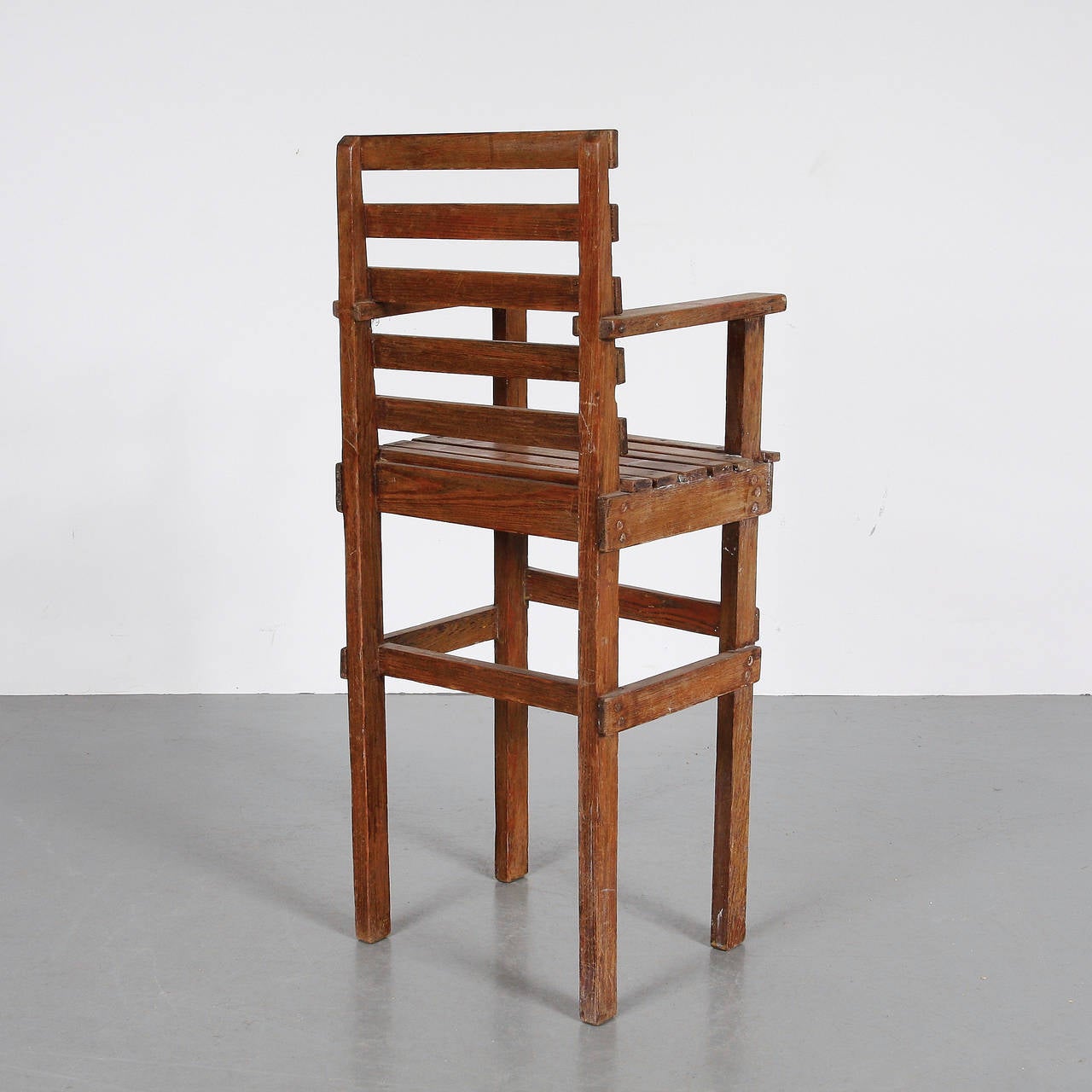 Mid-Century Modern Modernist Dutch Children Chair, circa 1950