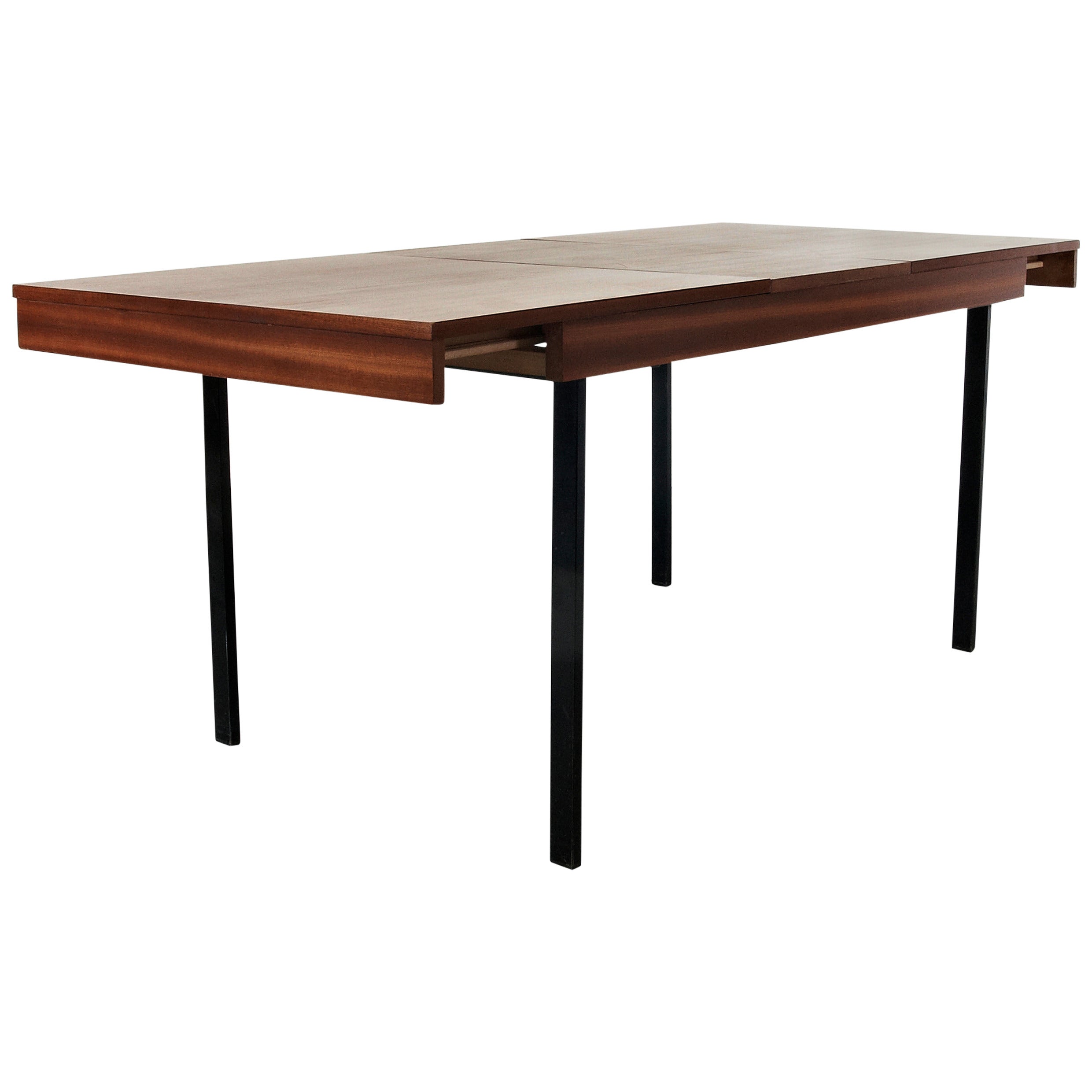 Pierre Guariche Adjustable Extension Dining Table for Meurop, circa 1950 For Sale