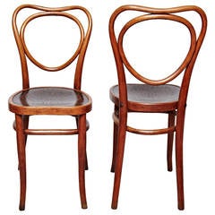 J & J.Khon Bentwood Pair of Chairs, circa 1900