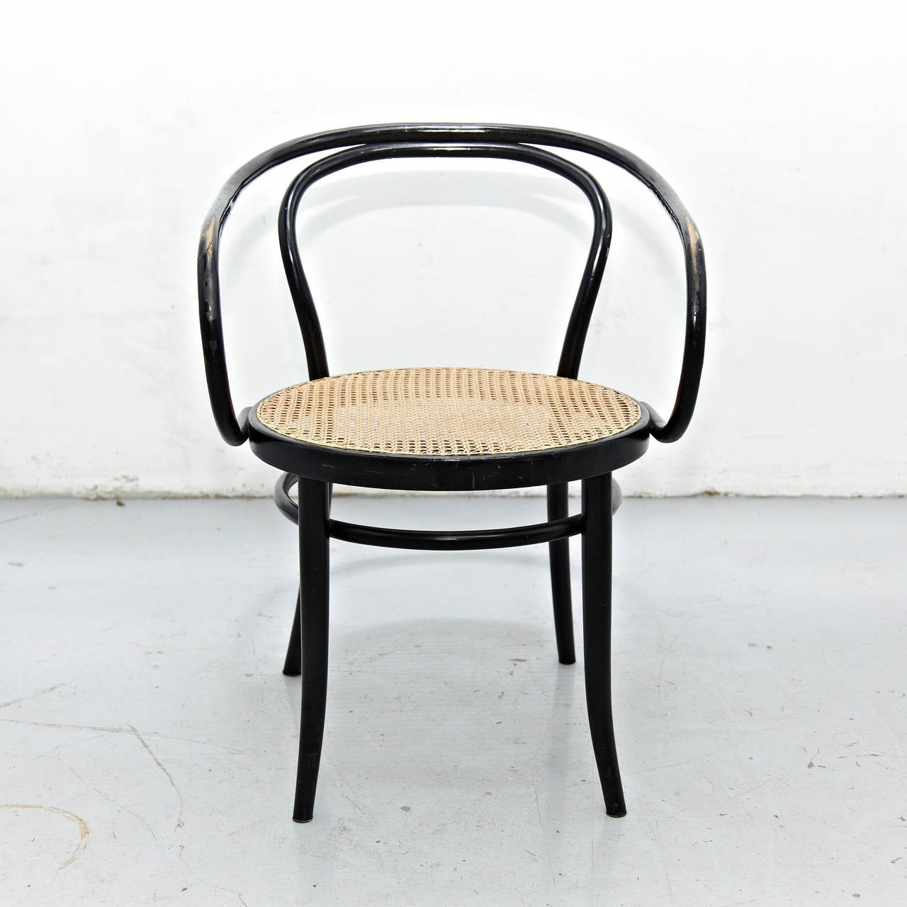 Mid-Century Modern Set of Four Thonet 209 Armchair by Auguste Thonet for Thonet, circa 1900