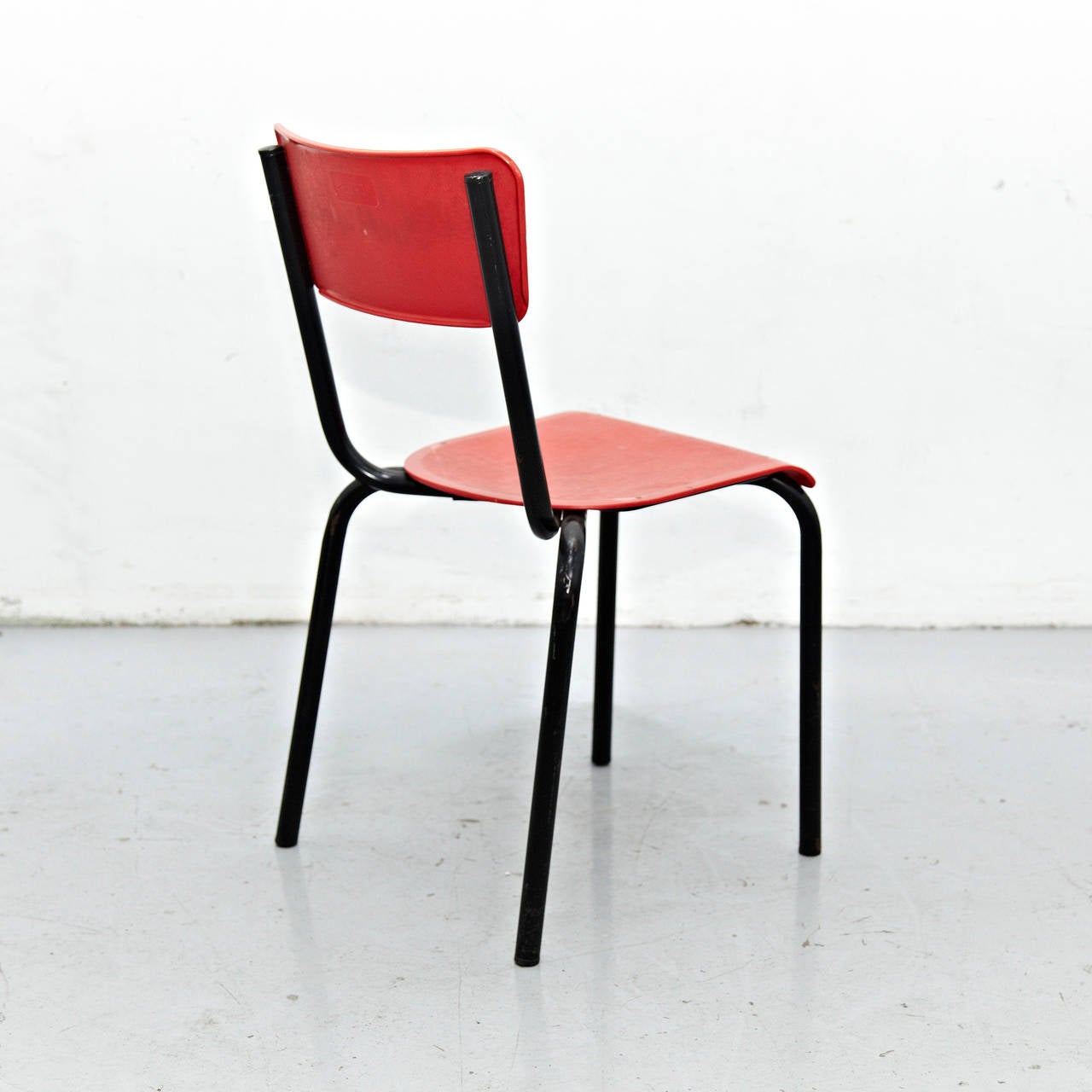 Set of 10 Pierre Guariche Chair for Meurop, circa 1950 In Good Condition In Barcelona, Barcelona