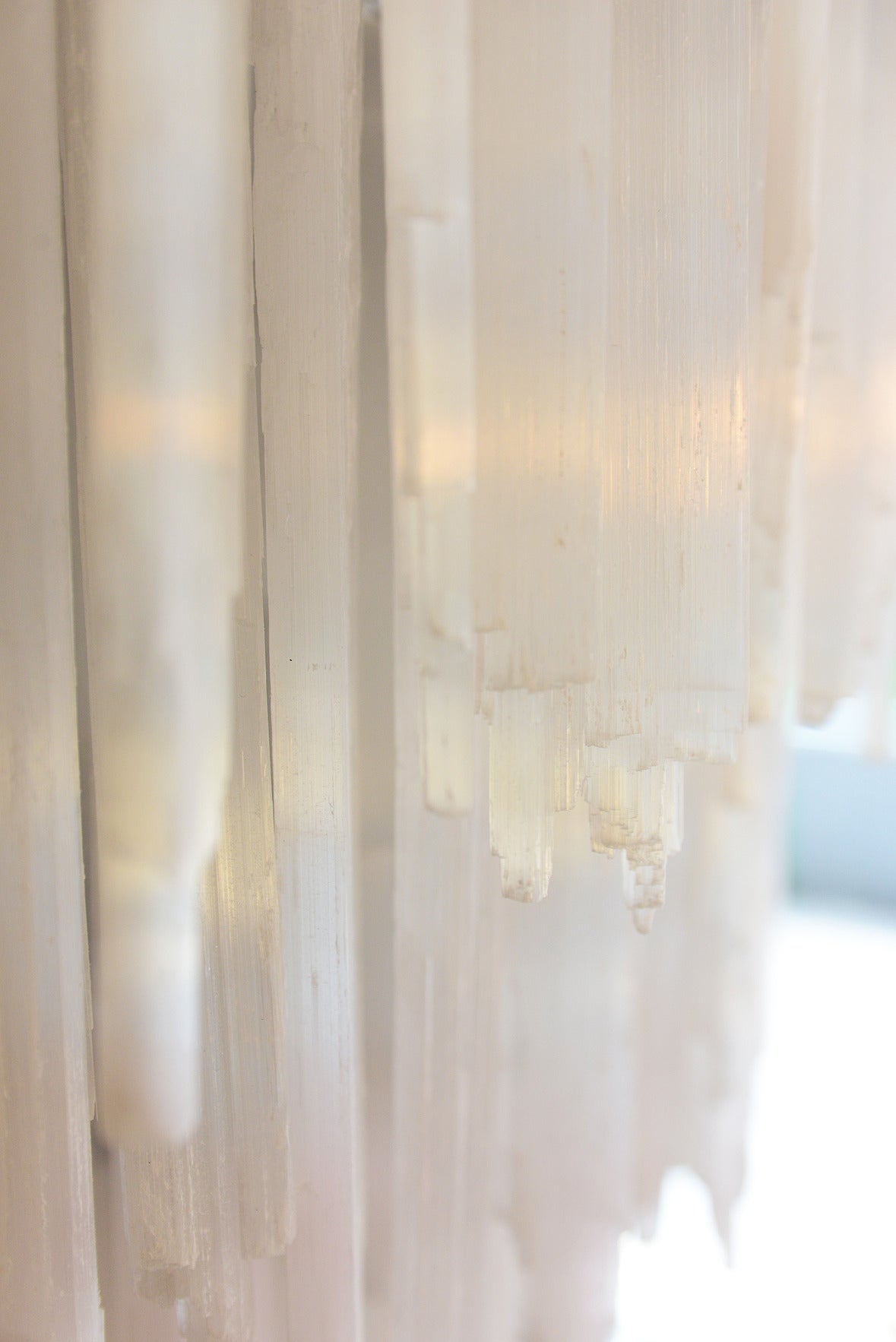 selenite crystal chandelier