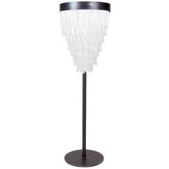 Lampadaire en cristal Selenite