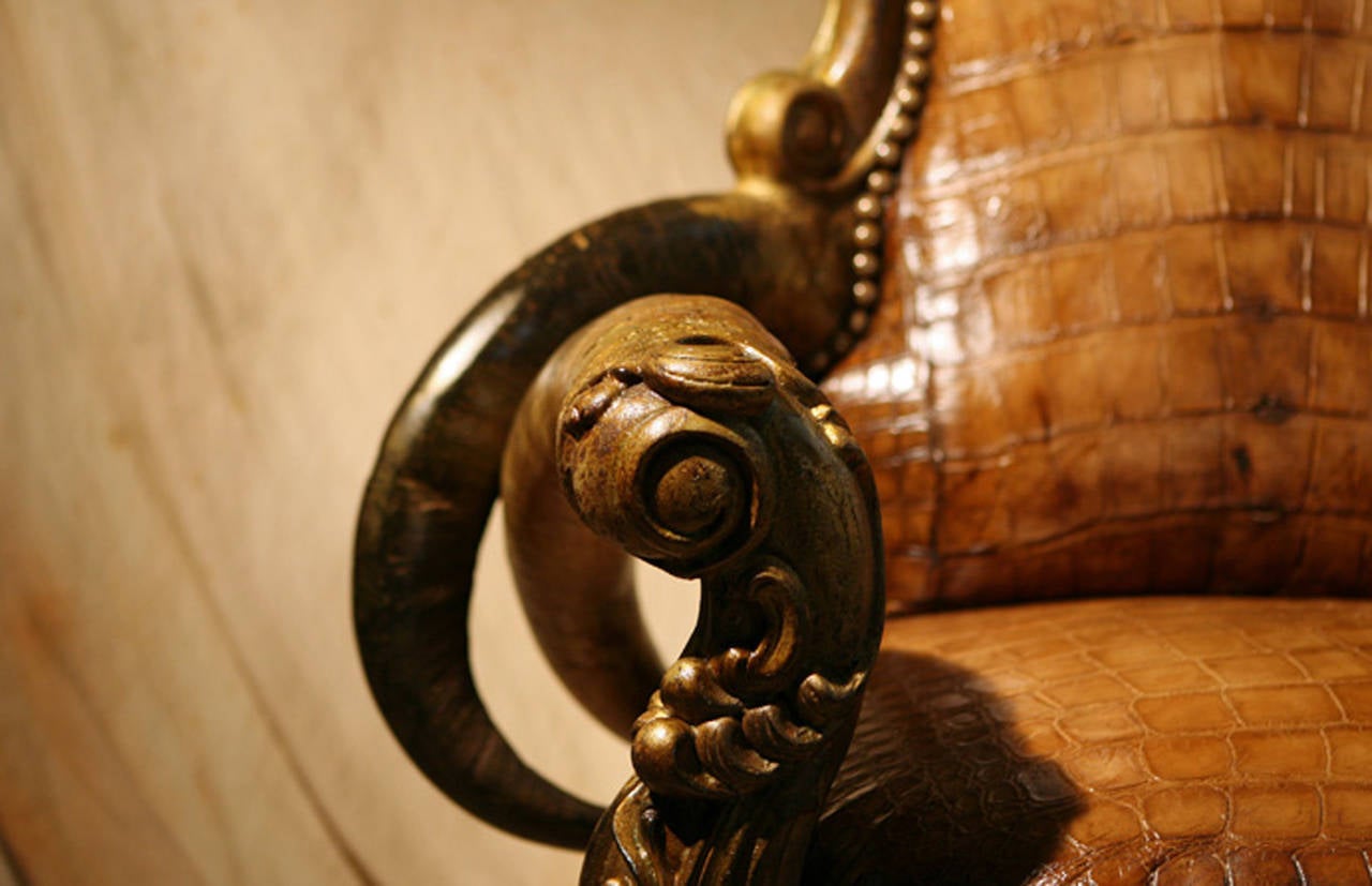 alligator skin furniture