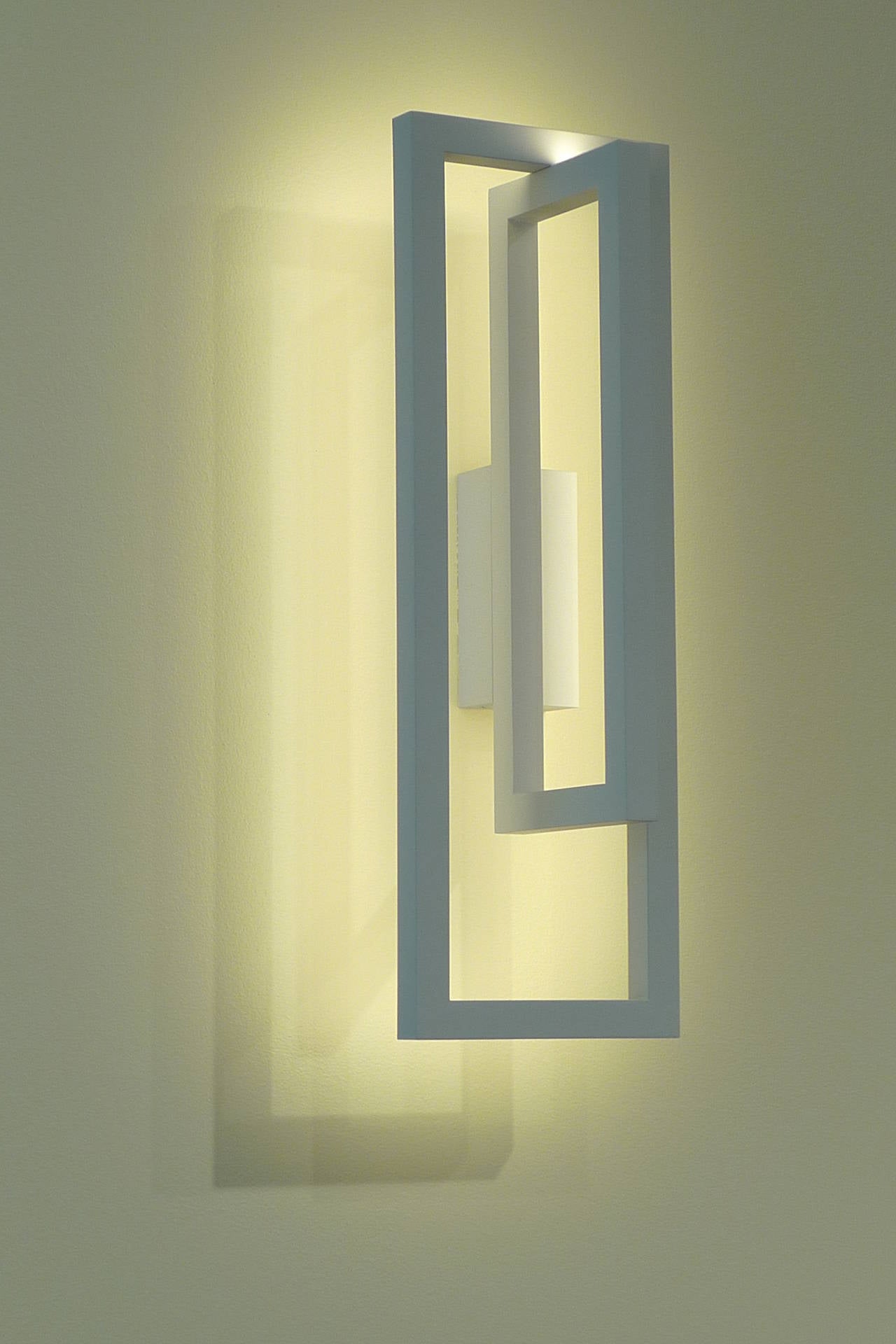 Modern 21st Century Wall Light in Steel, Pearl Grey, Lacquer For Sale