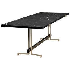 21st Century High Table in Marquina Black Marble, Limited Edition Pieces of 8