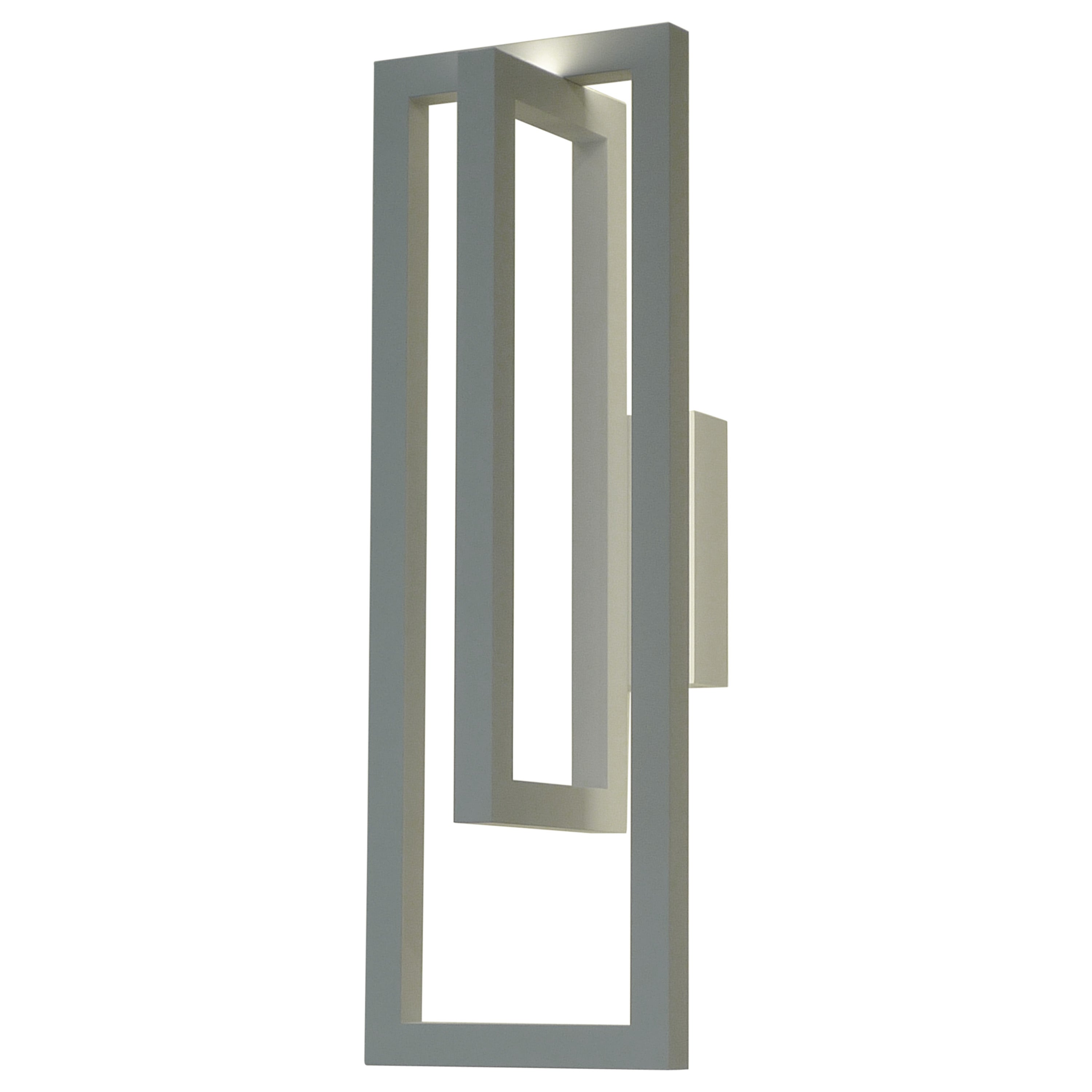 21st Century Wall Light in Steel, Pearl Grey, Lacquer For Sale
