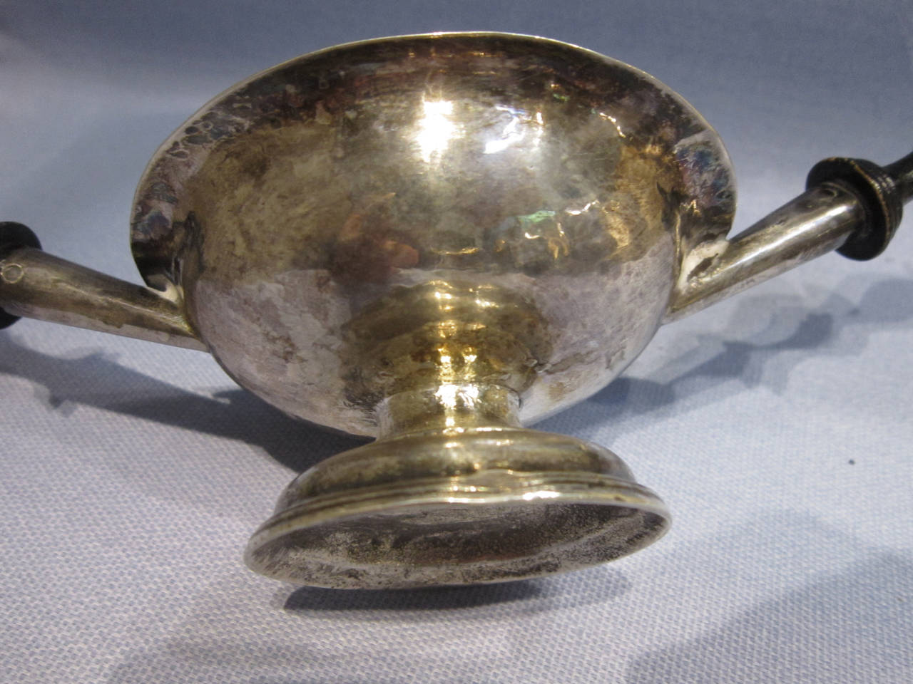 Spanish Colonial Braserillo or Chofeta, Mexican Silver, Hallmarked In Good Condition For Sale In Ajijic, Jalisco