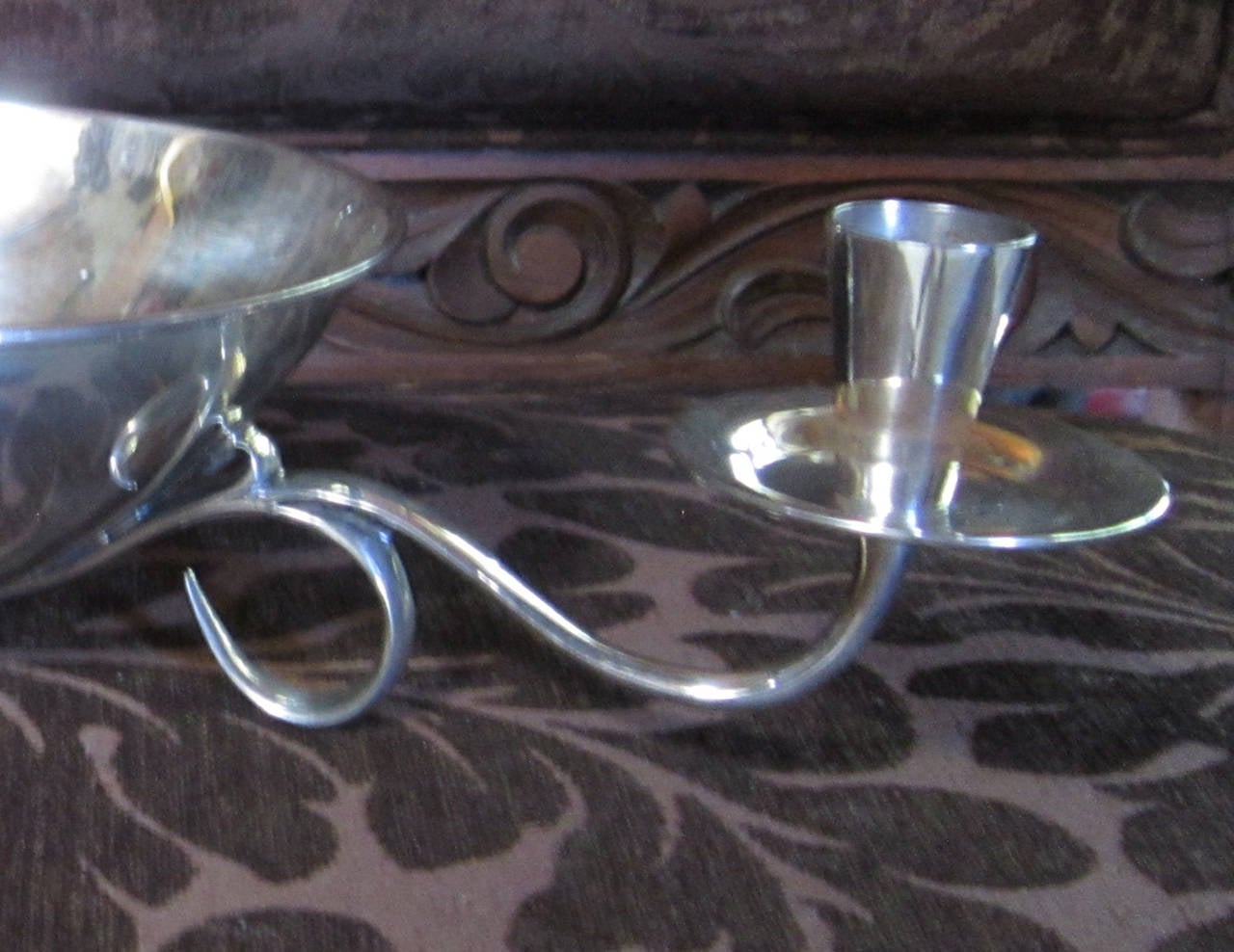Mexican Mid-Century Tane Centerpiece, Sterling Silver, design by Jose Marmolejo For Sale