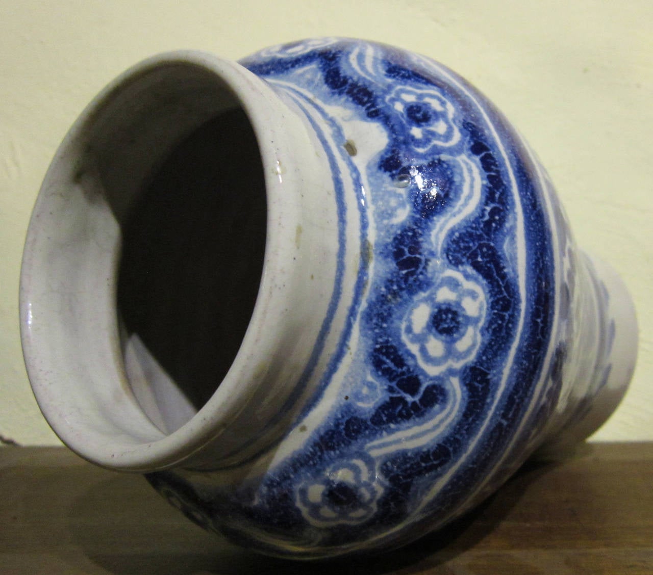 Islamic 1920's Ventosa/Uriarte Collaborated Vase, Talavera, Puebla, Mexico
